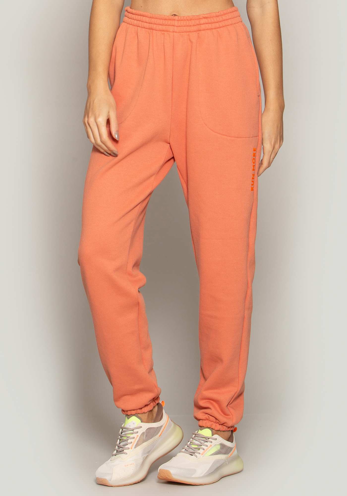 Calça Jogger de Moletom Ferrugem 06 / Laranja 15