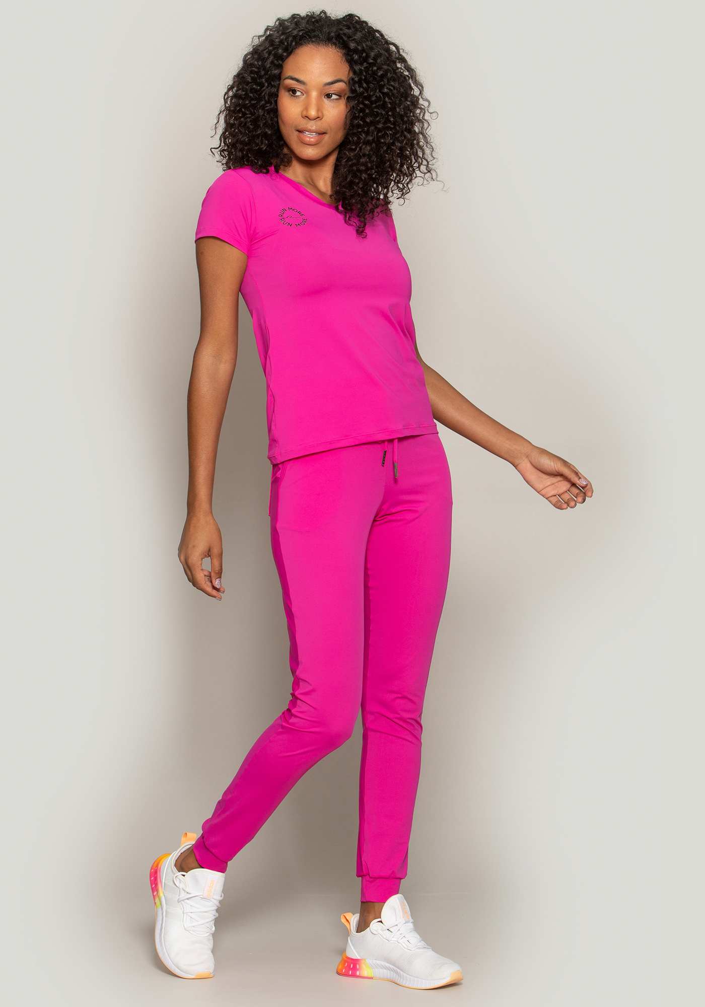 Baby Look Leveza Rosa 21 / Preto