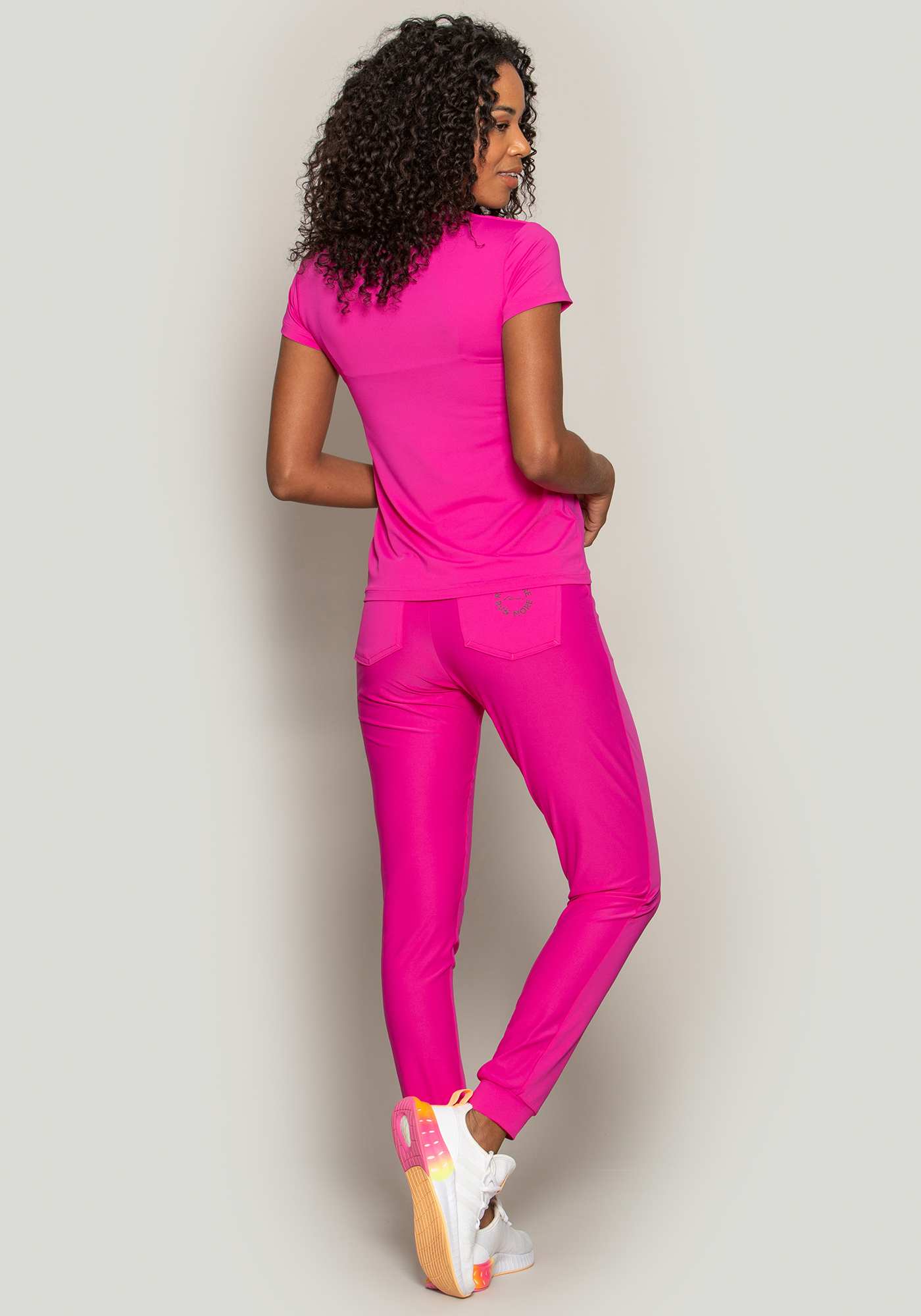 Baby Look Leveza Rosa 21 / Preto