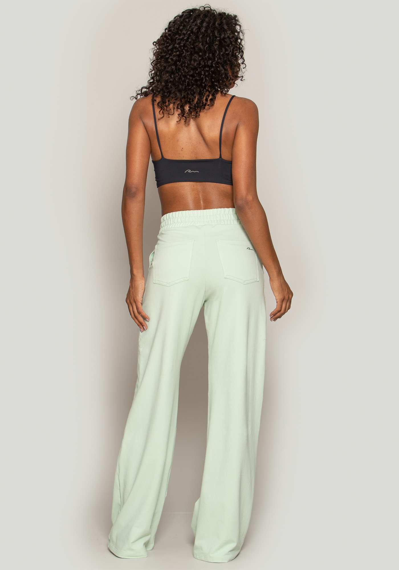 Calça Pantalona de Moletinho Verde 27