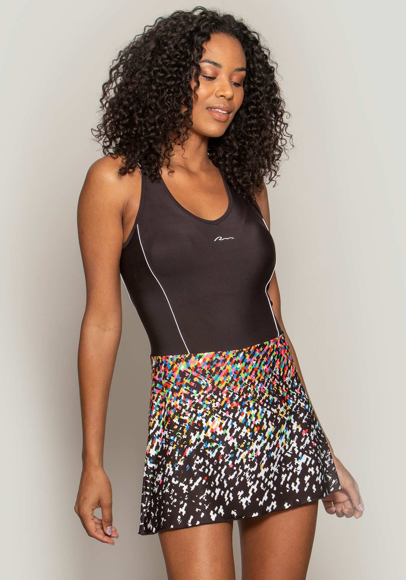 Vestido-Short Beach Tennis Sbf 071b / Preto