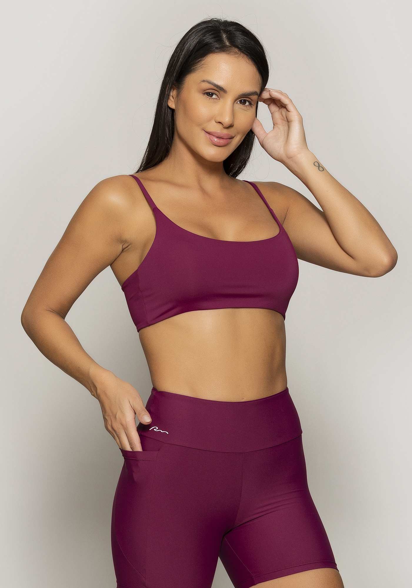 Top Faixa Com Alças Essencial Roxo 03