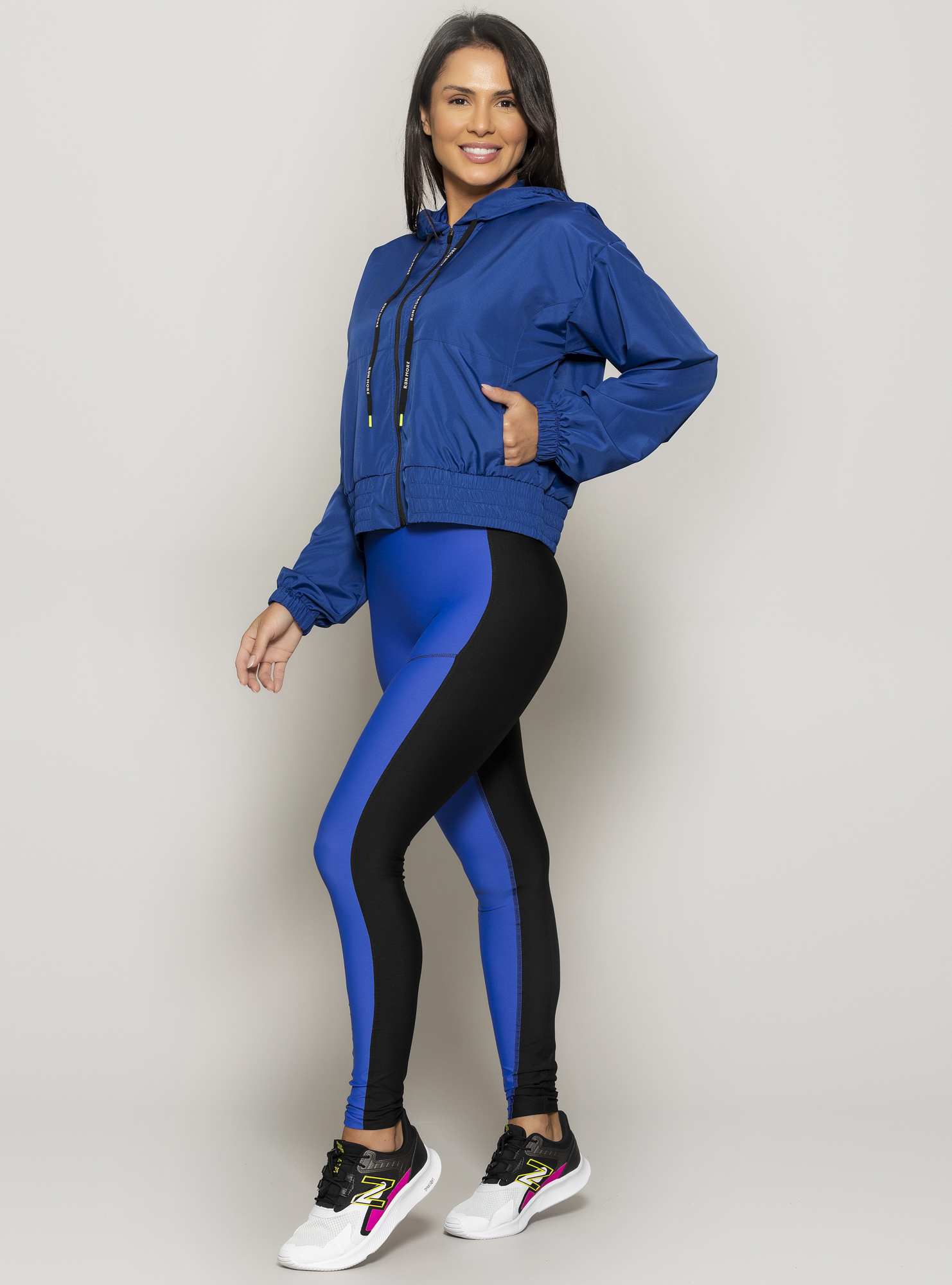 Jaqueta com Capuz Gym Team Azul 01