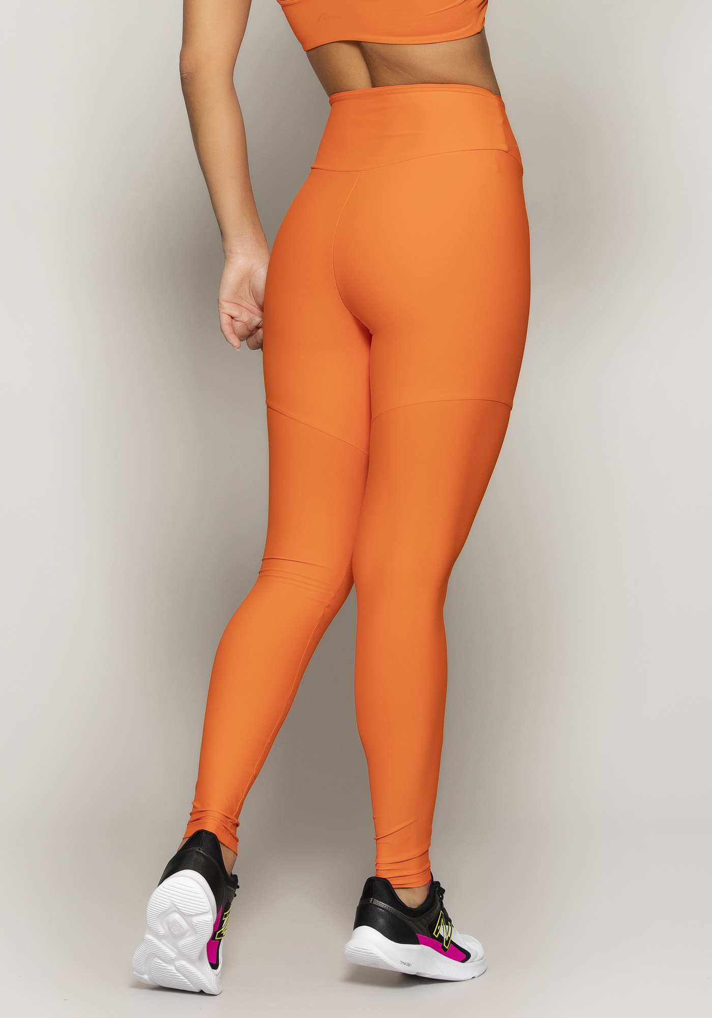 Legging Cintura Alta Blocking Laranja 04