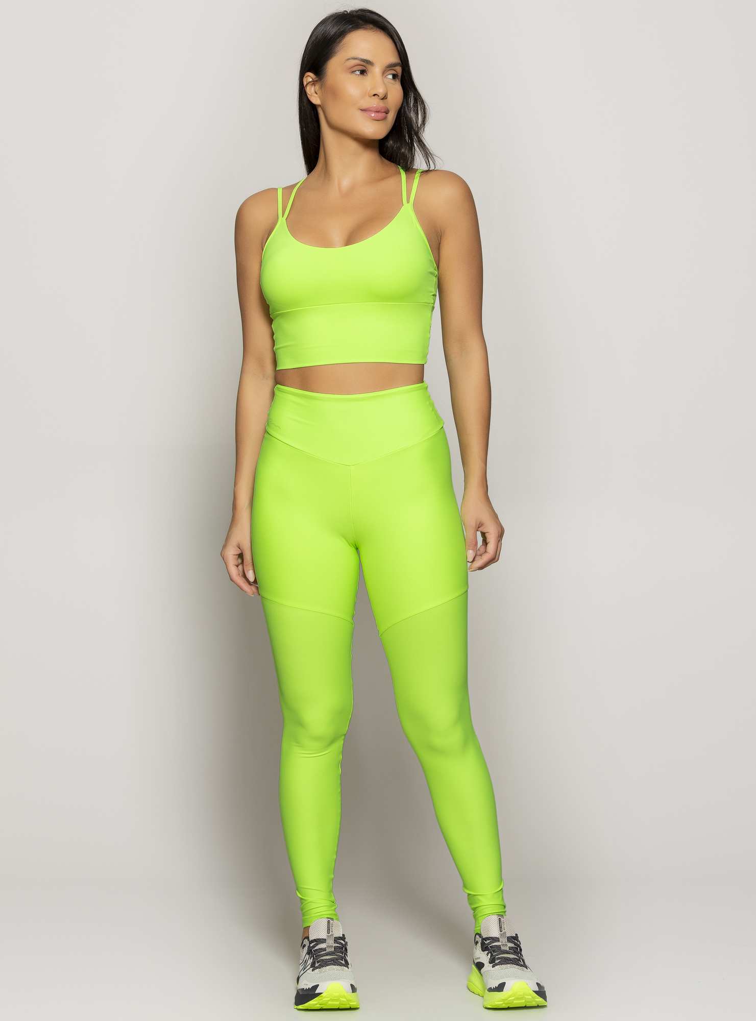Legging Cintura Alta Blocking Verde 11