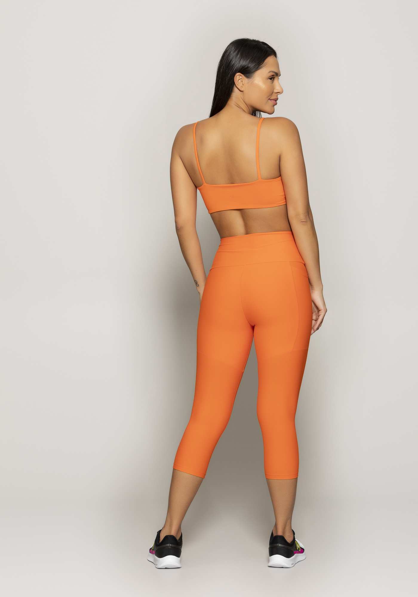 Top Faixa Com Alças Essencial Laranja 04