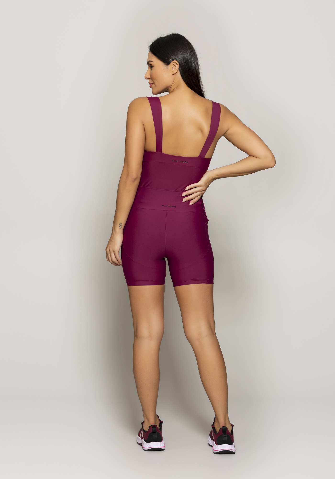 Bermuda Blocking Lace Up Roxo 03
