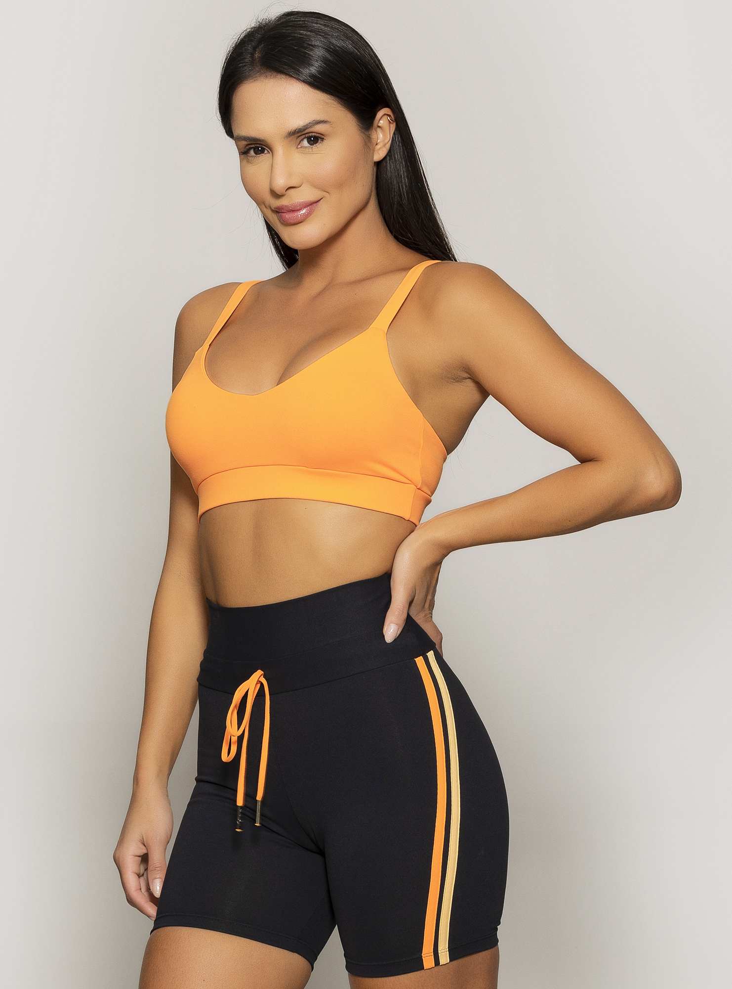 Top com Alças Powerful Laranja 22