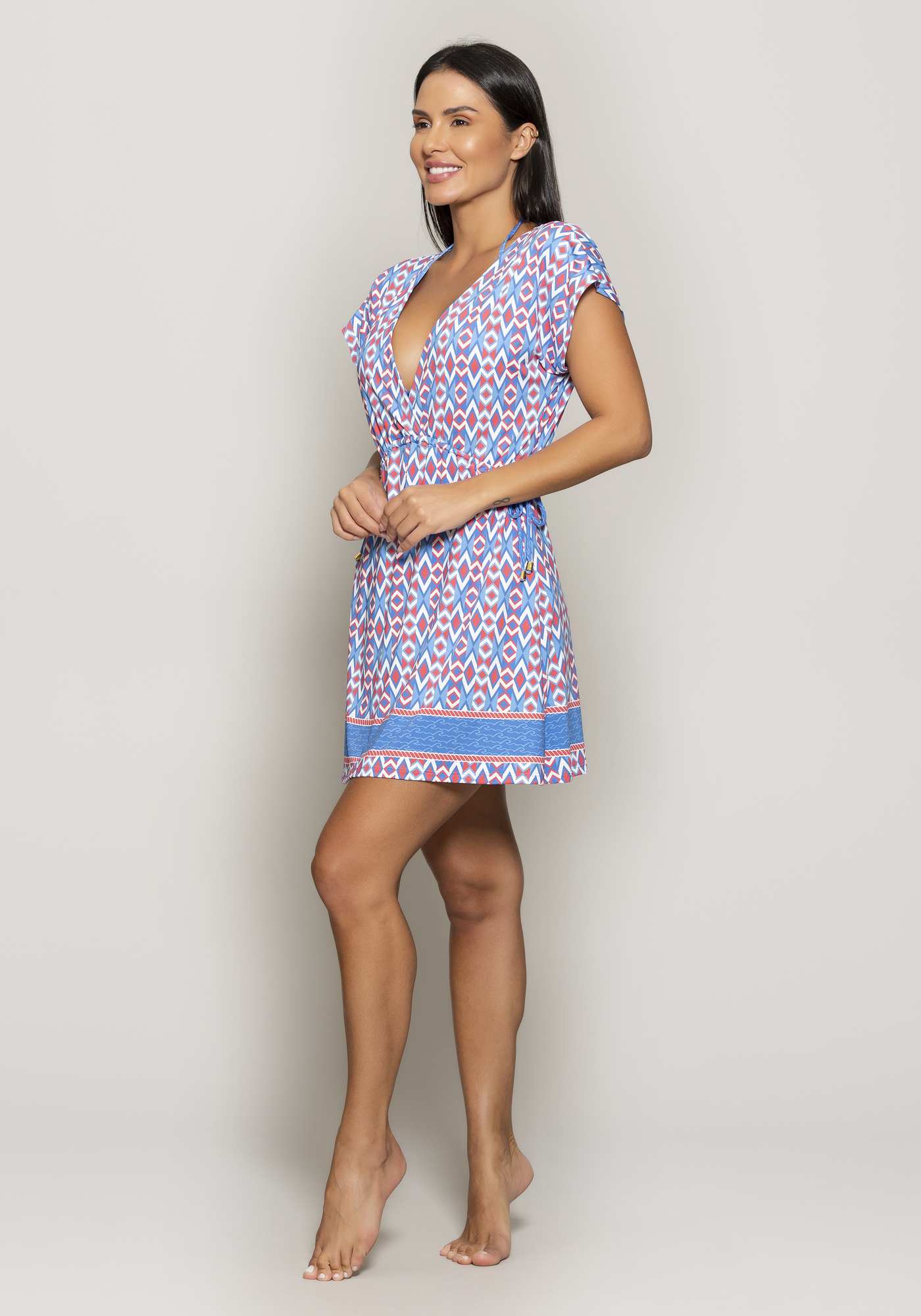 Vestido de Praia Ajustável Su 008b