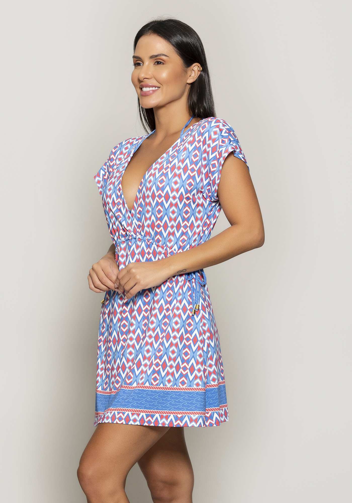 Vestido de Praia Ajustável Su 008b