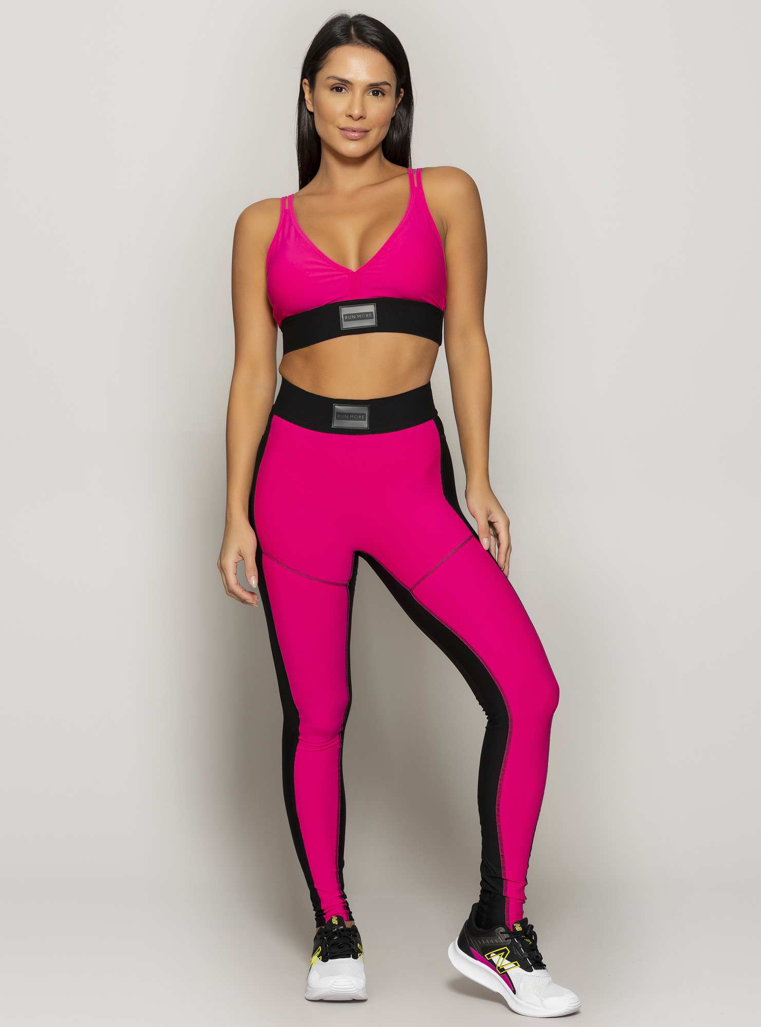 Legging Performance Gym Team Rosa 04 / Preto 02