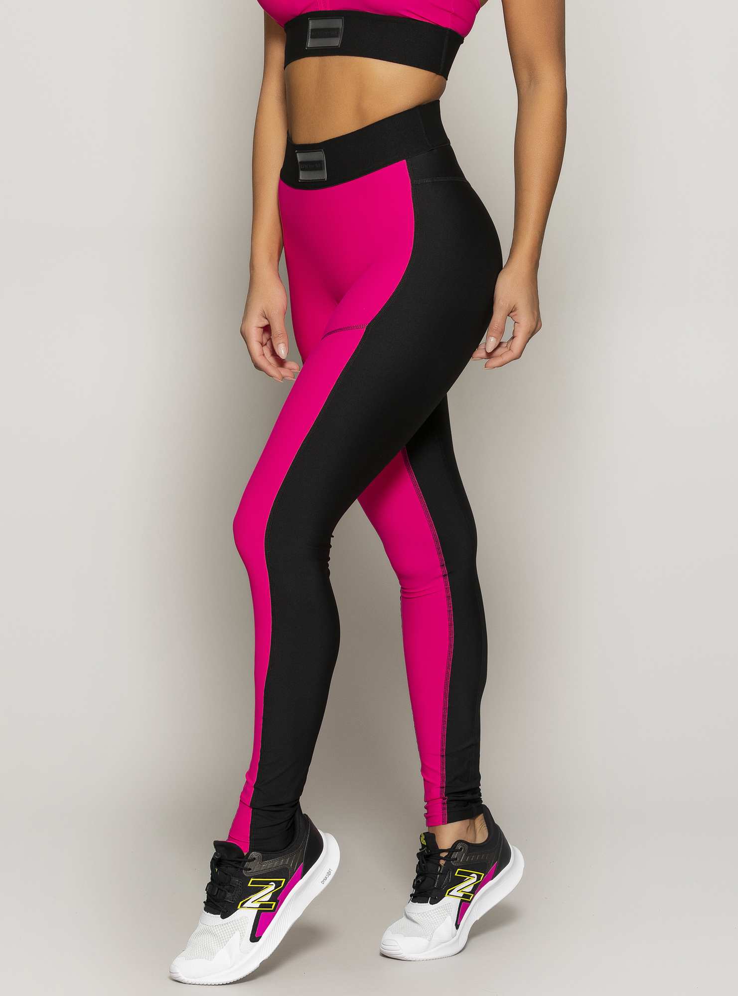 Legging Performance Gym Team Rosa 04 / Preto 02