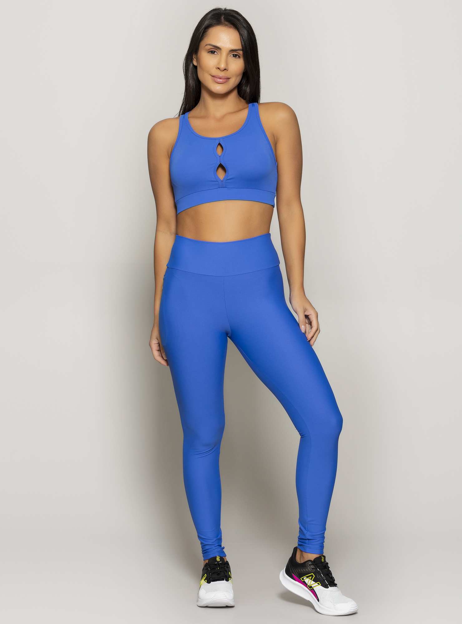 Legging Com Bolso Essencial Azul 01