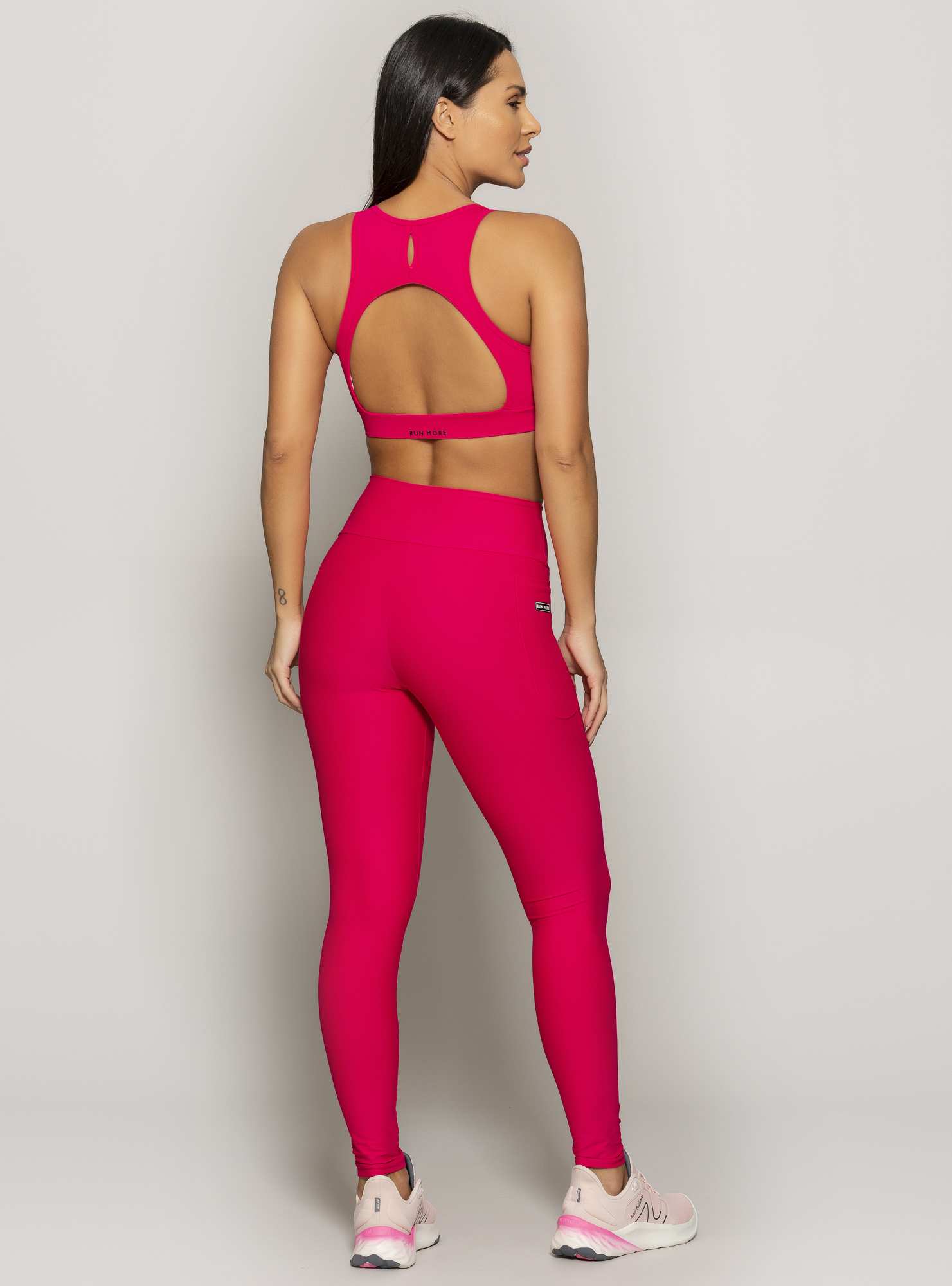 Legging Com Bolso Essencial Rosa 07