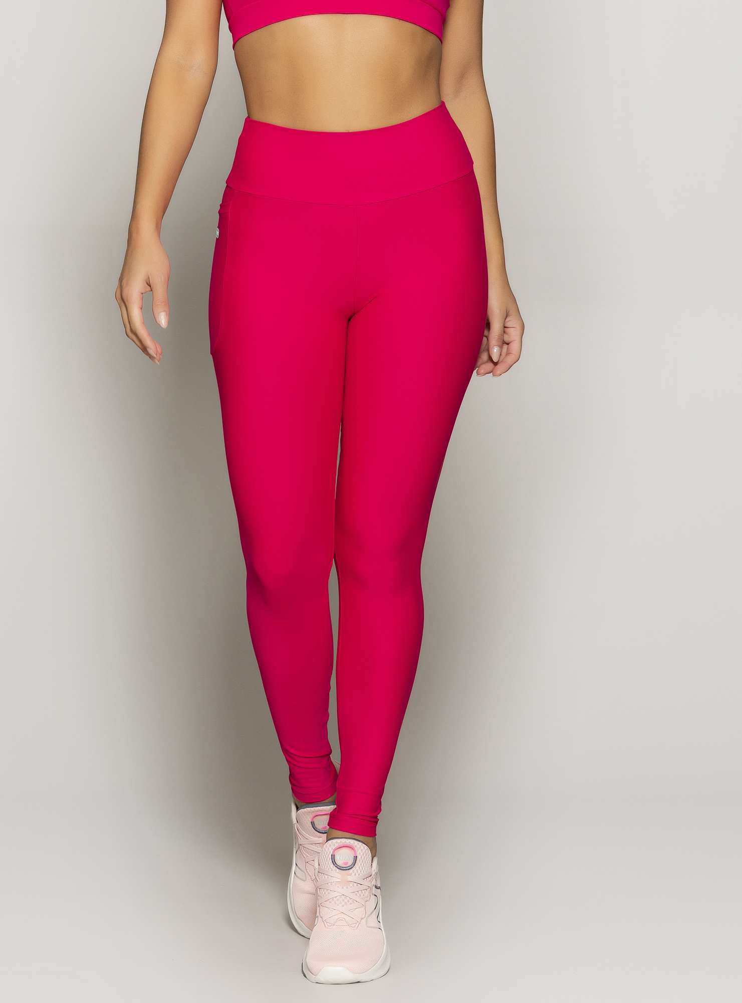 Legging Com Bolso Essencial Rosa 07