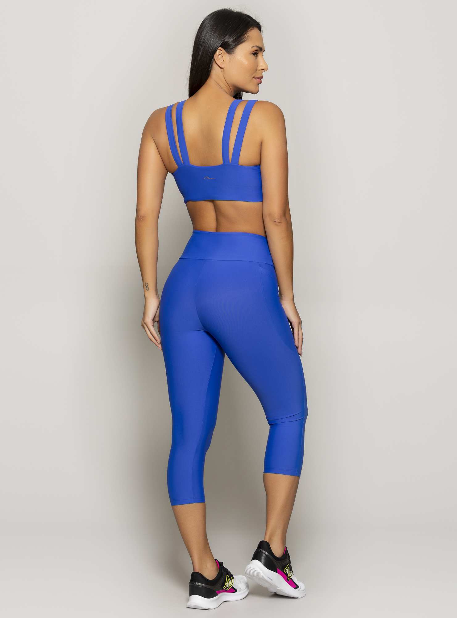 Top Alças Duplas Cut Out Azul 01