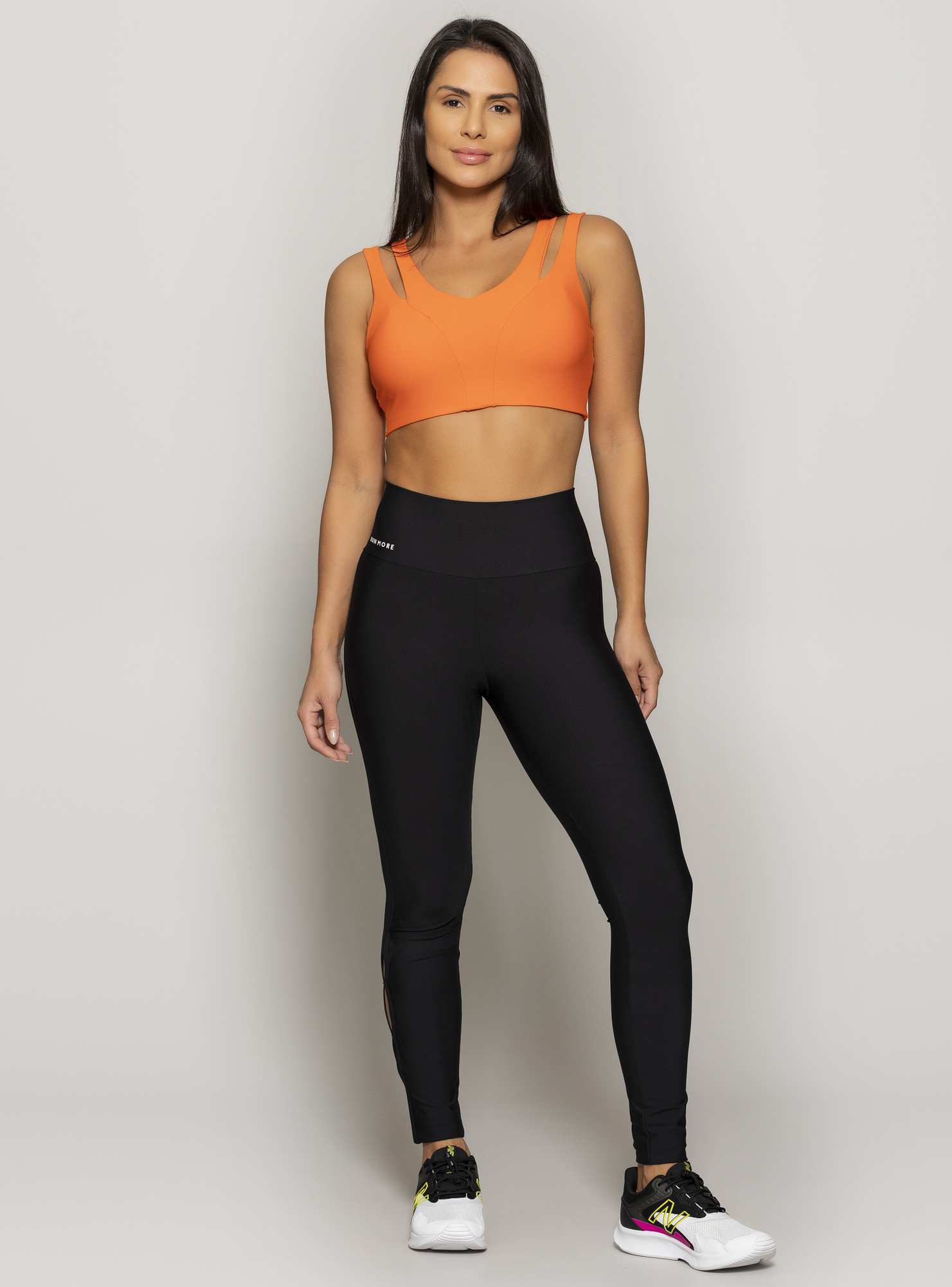 Top Alças Duplas Cut Out Laranja 04