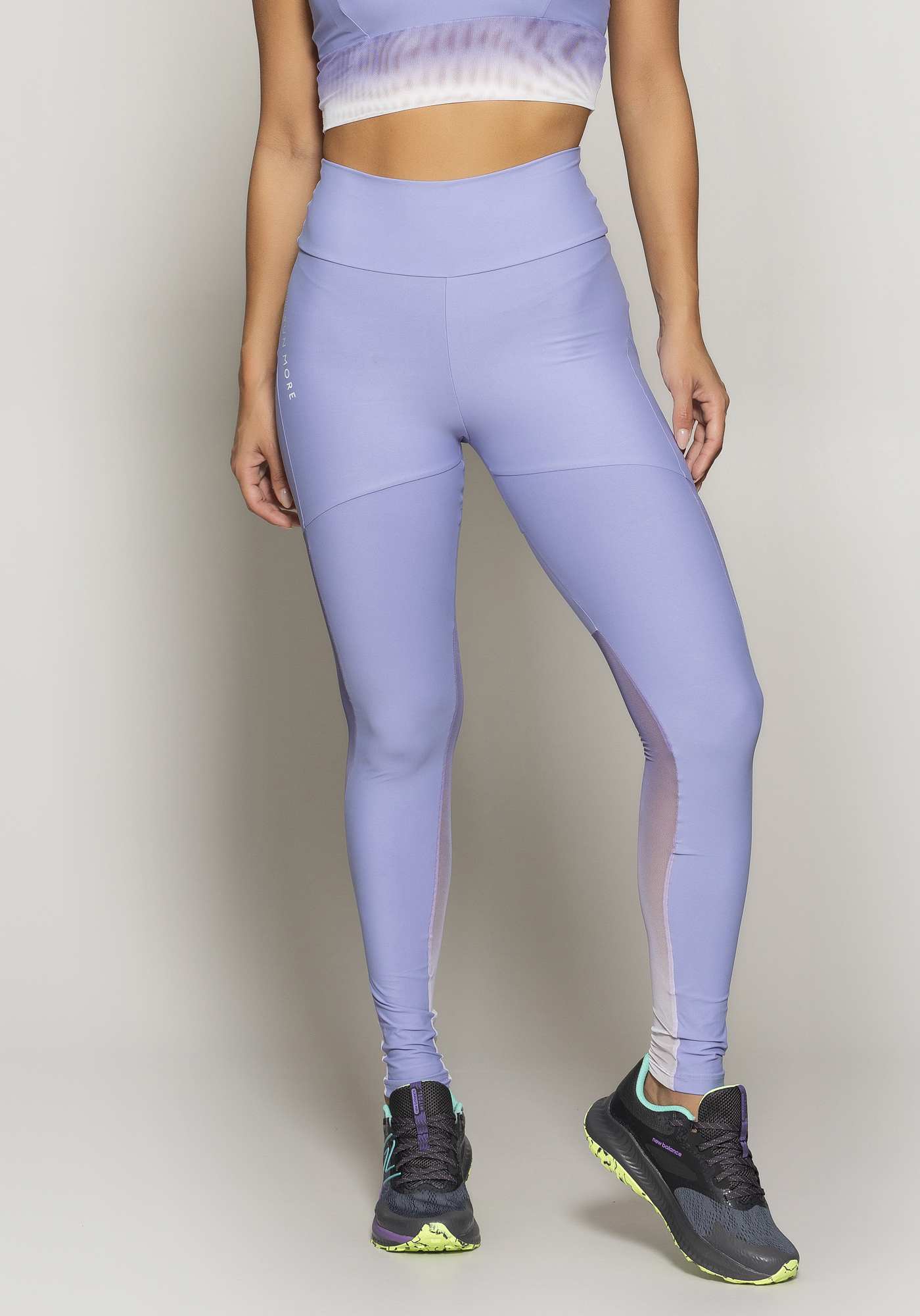 Legging Blocking com Tule Degradê Roxo 21 / Su 026