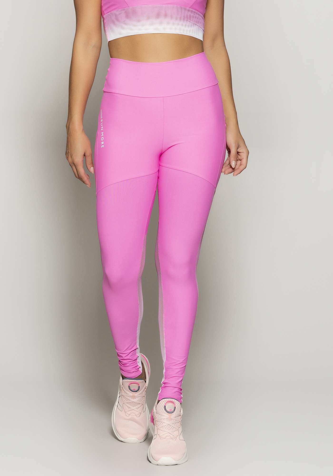 Legging Blocking com Tule Degradê Rosa 16 / Su 027