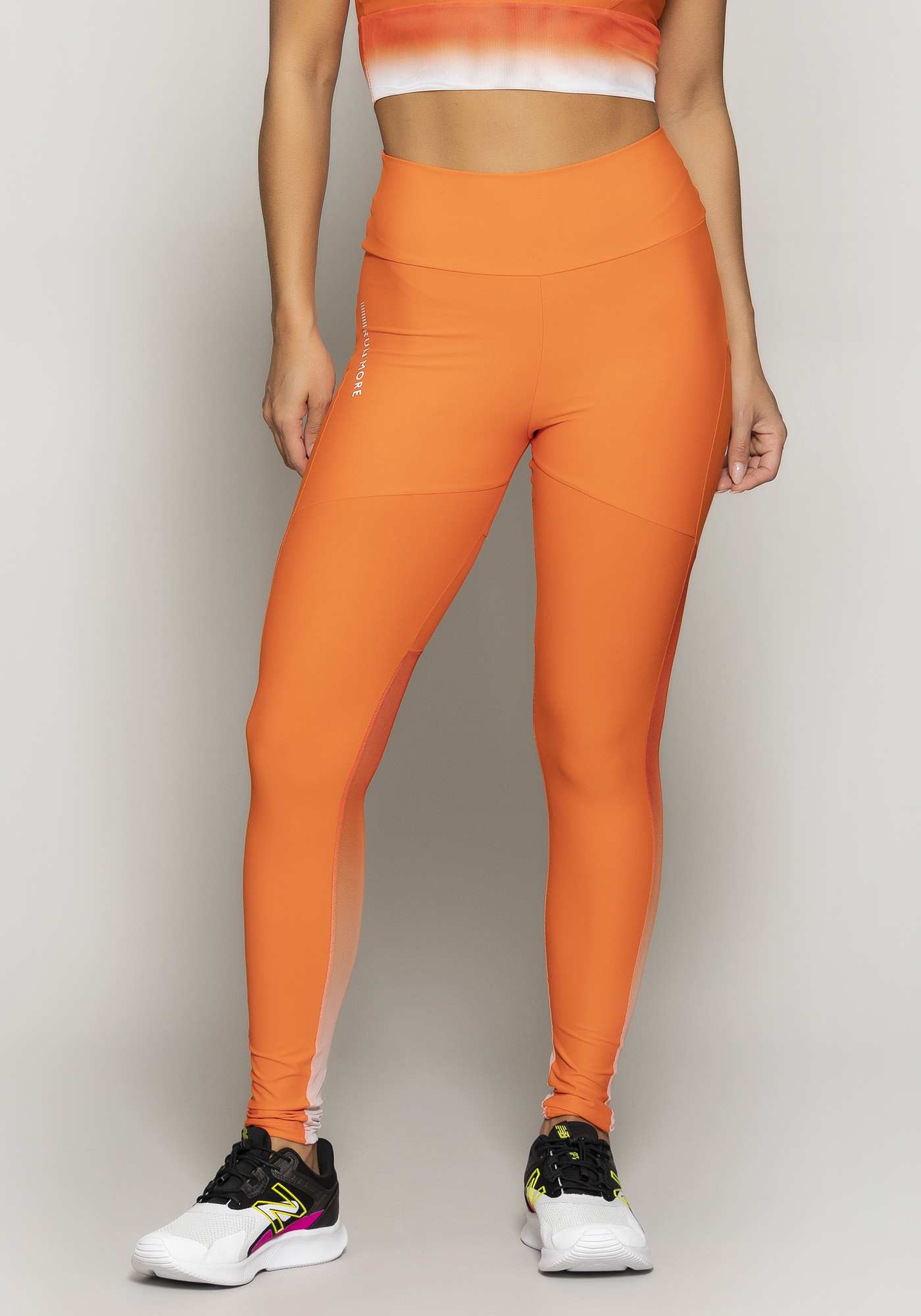 Legging Blocking com Tule Degradê Laranja 04 / Su 028