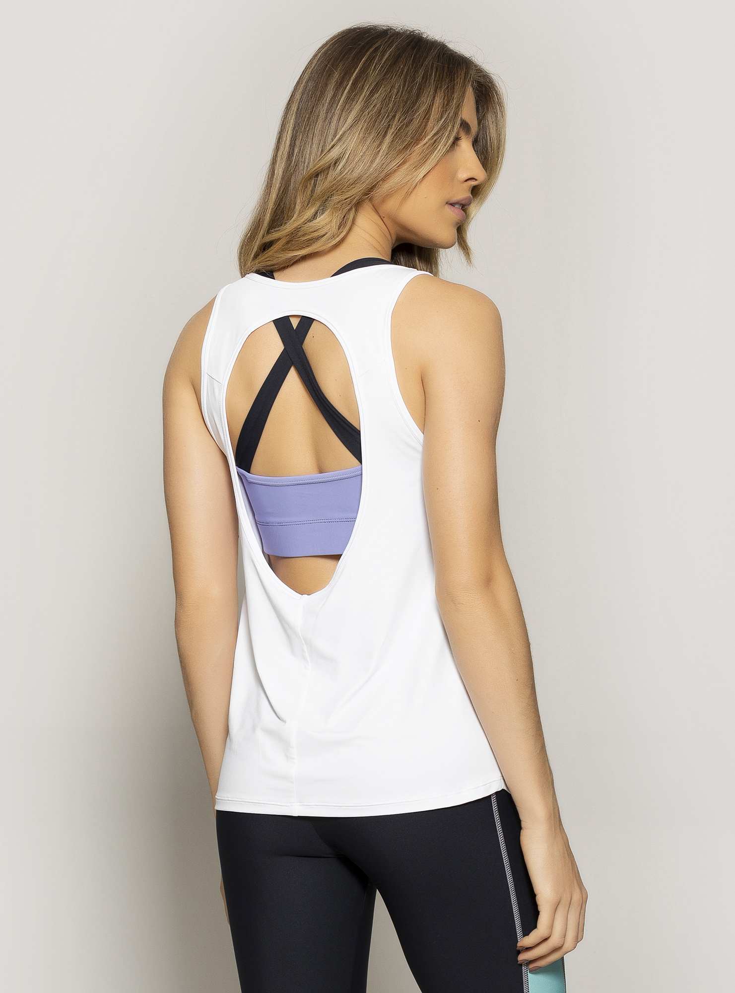 Regata Be Bold Branco / Roxo 21