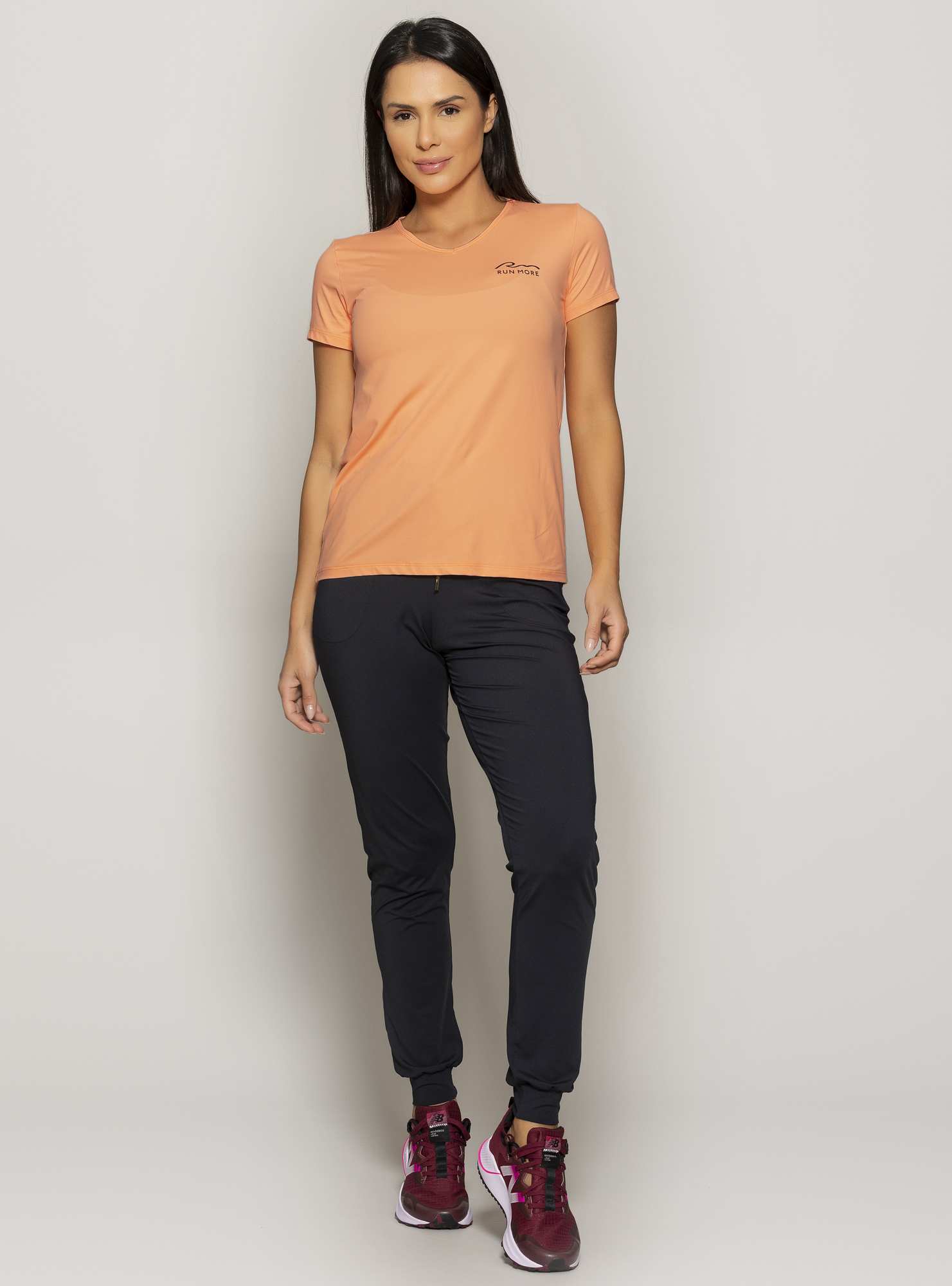 T-Shirt Essencial Laranja 18 / Preto