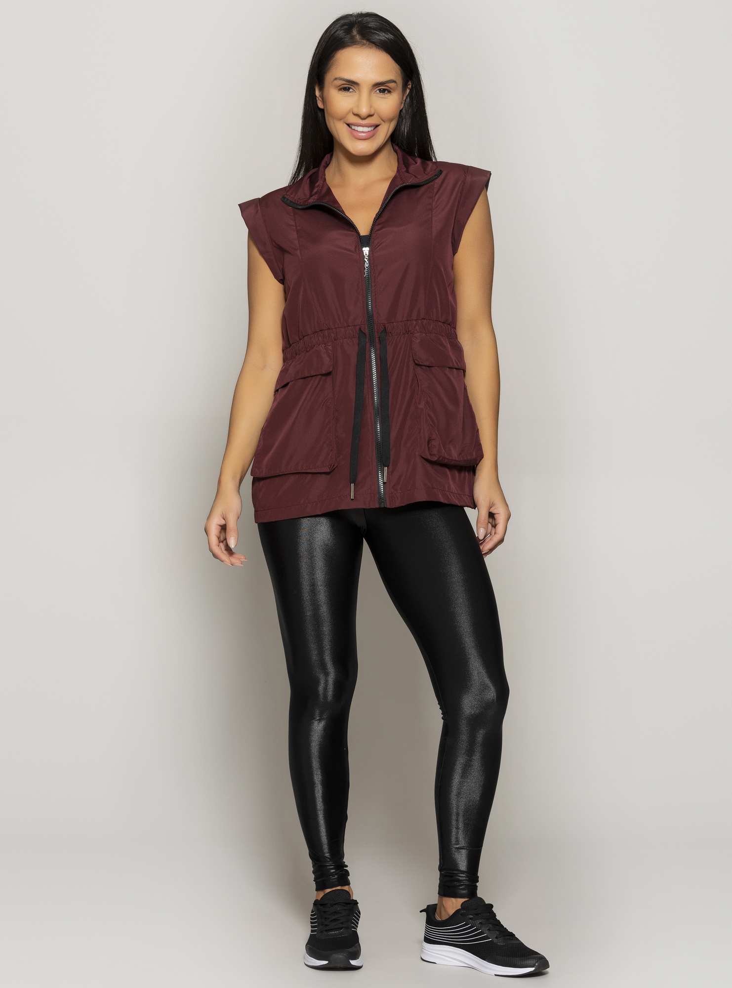 Colete Alongado Soft Utility Bordo 03