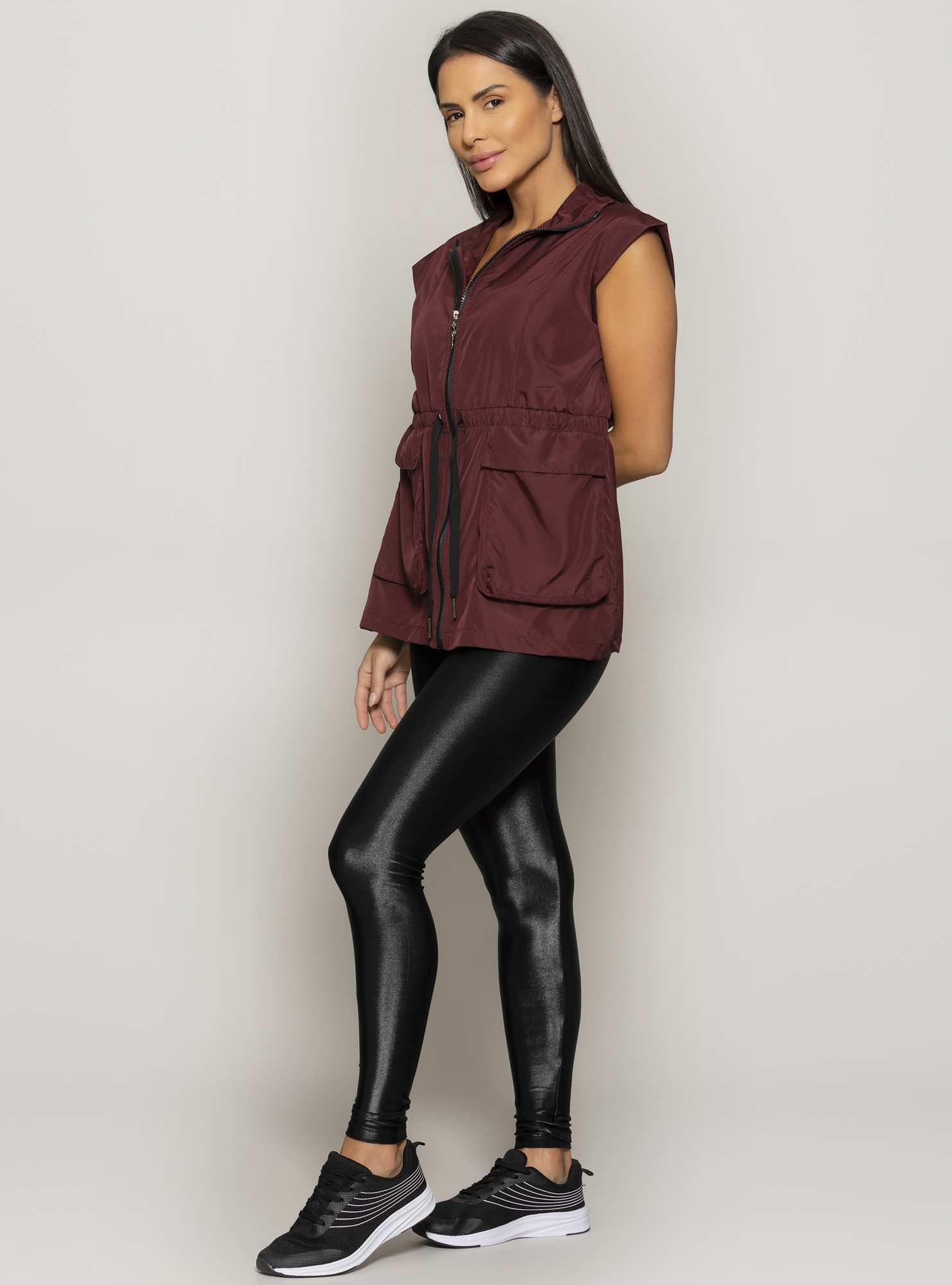 Colete Alongado Soft Utility Bordo 03