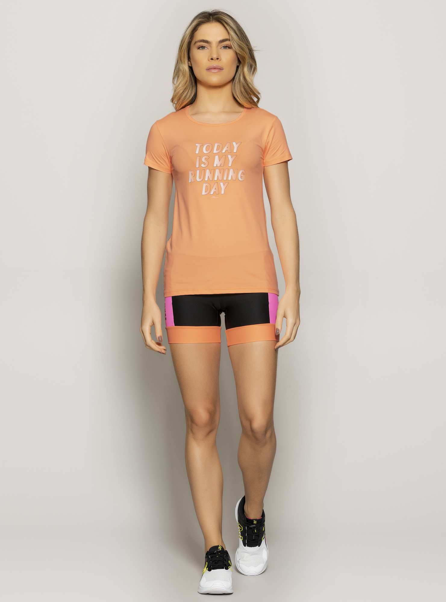 Baby Look Running Laranja 18