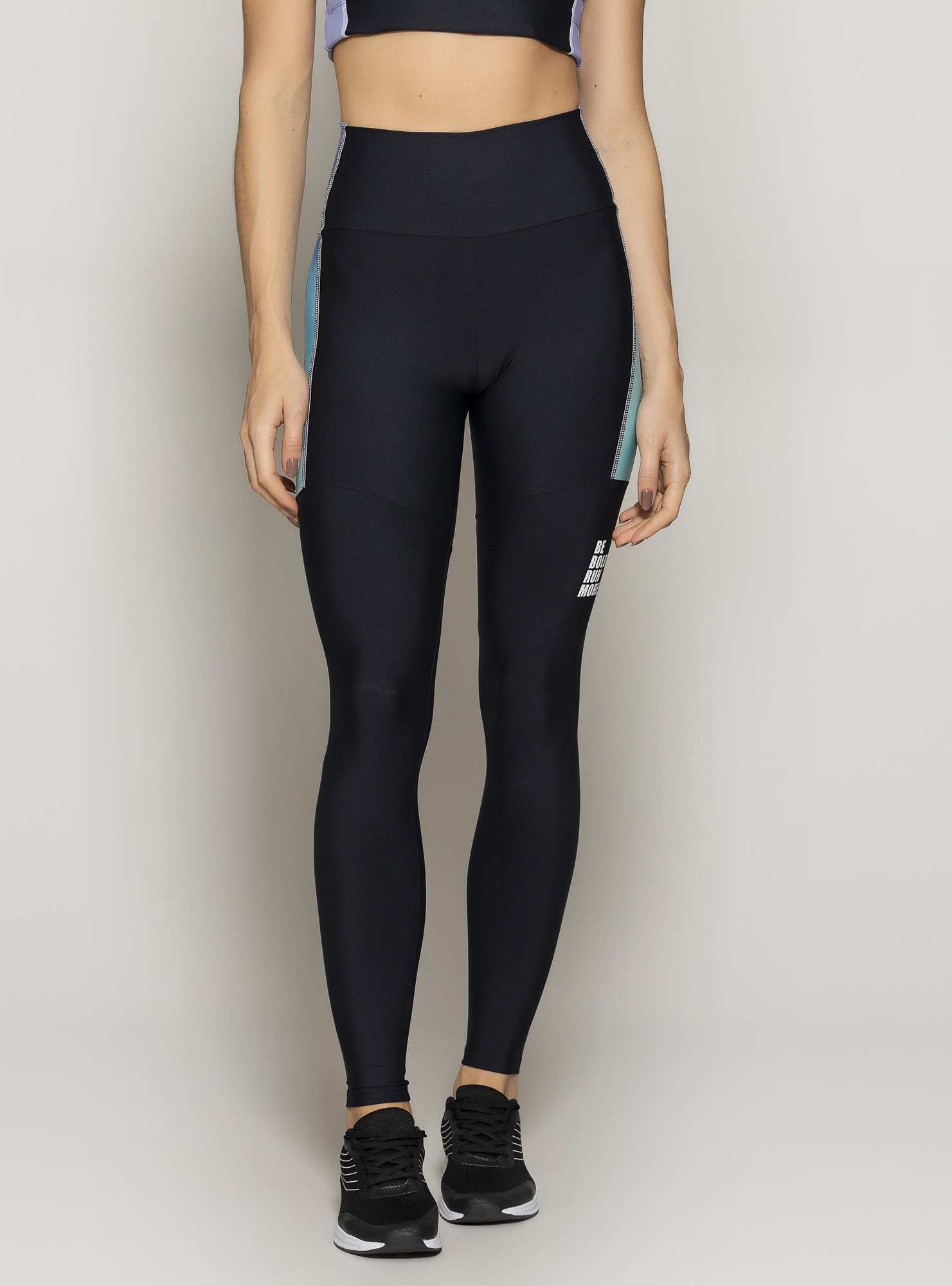 Legging Cintura Alta Be Bold Preto / Su 044