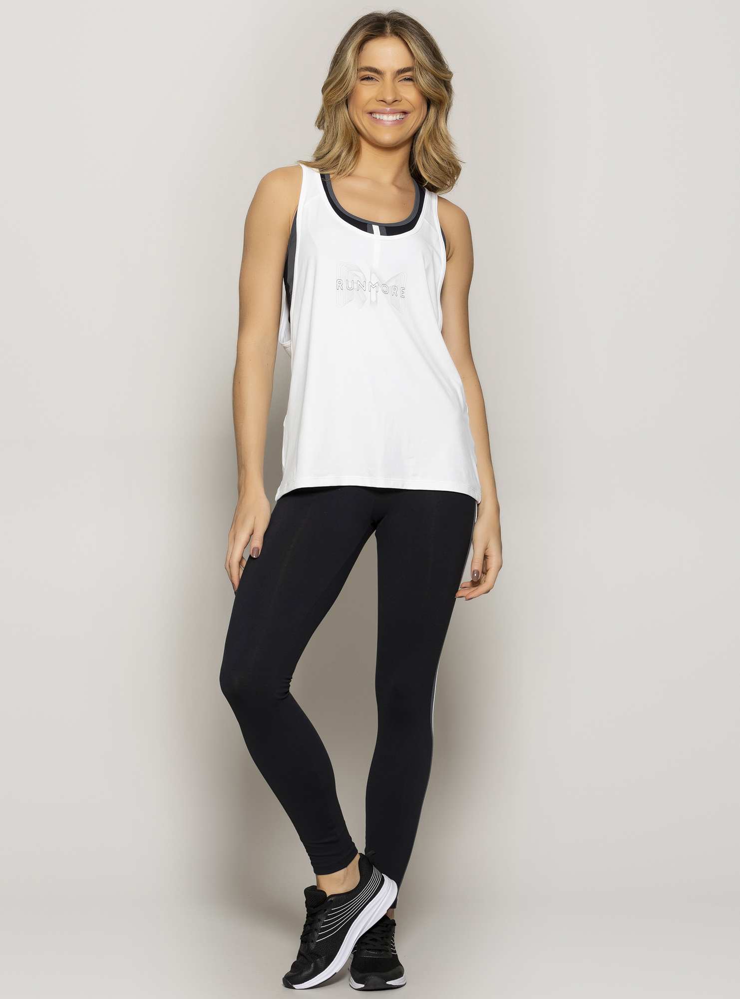 Regata com Fenda Powerful Branco