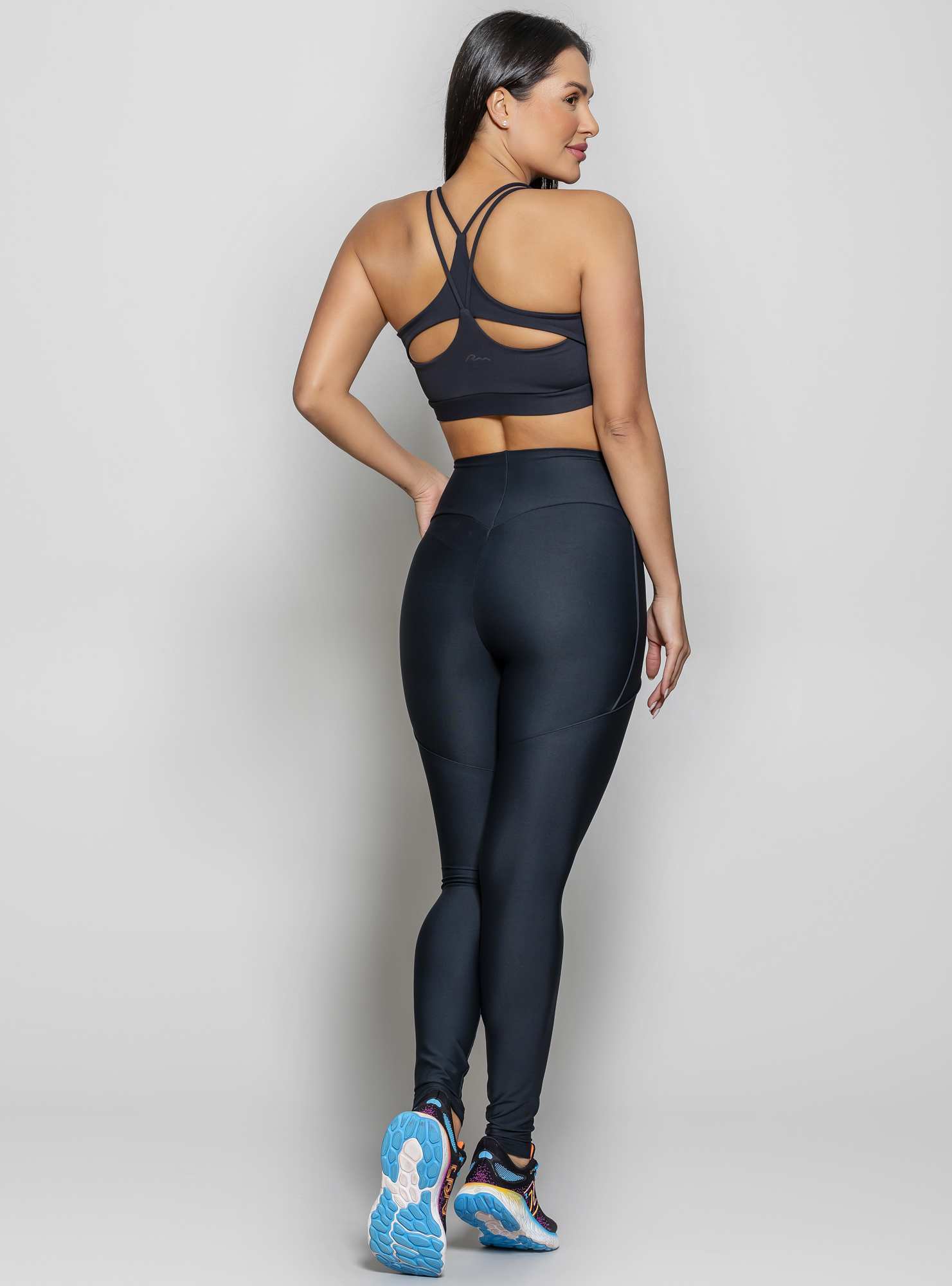 Legging com Bolsos Leg Day Preto