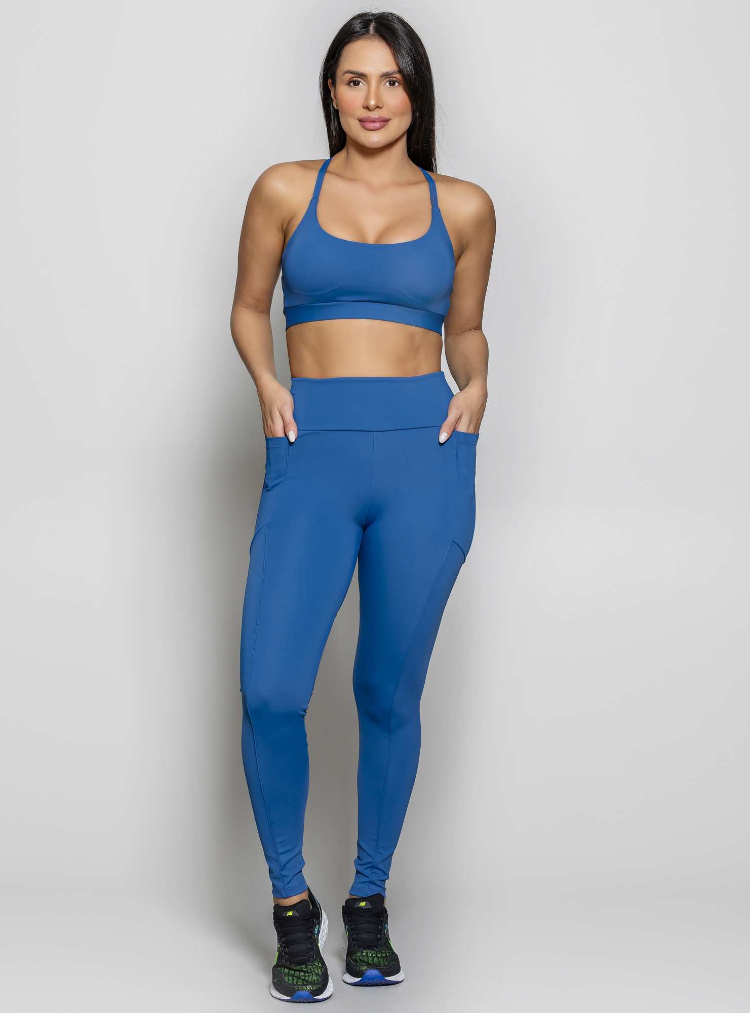 Legging com Bolsos Leg Day Azul 07
