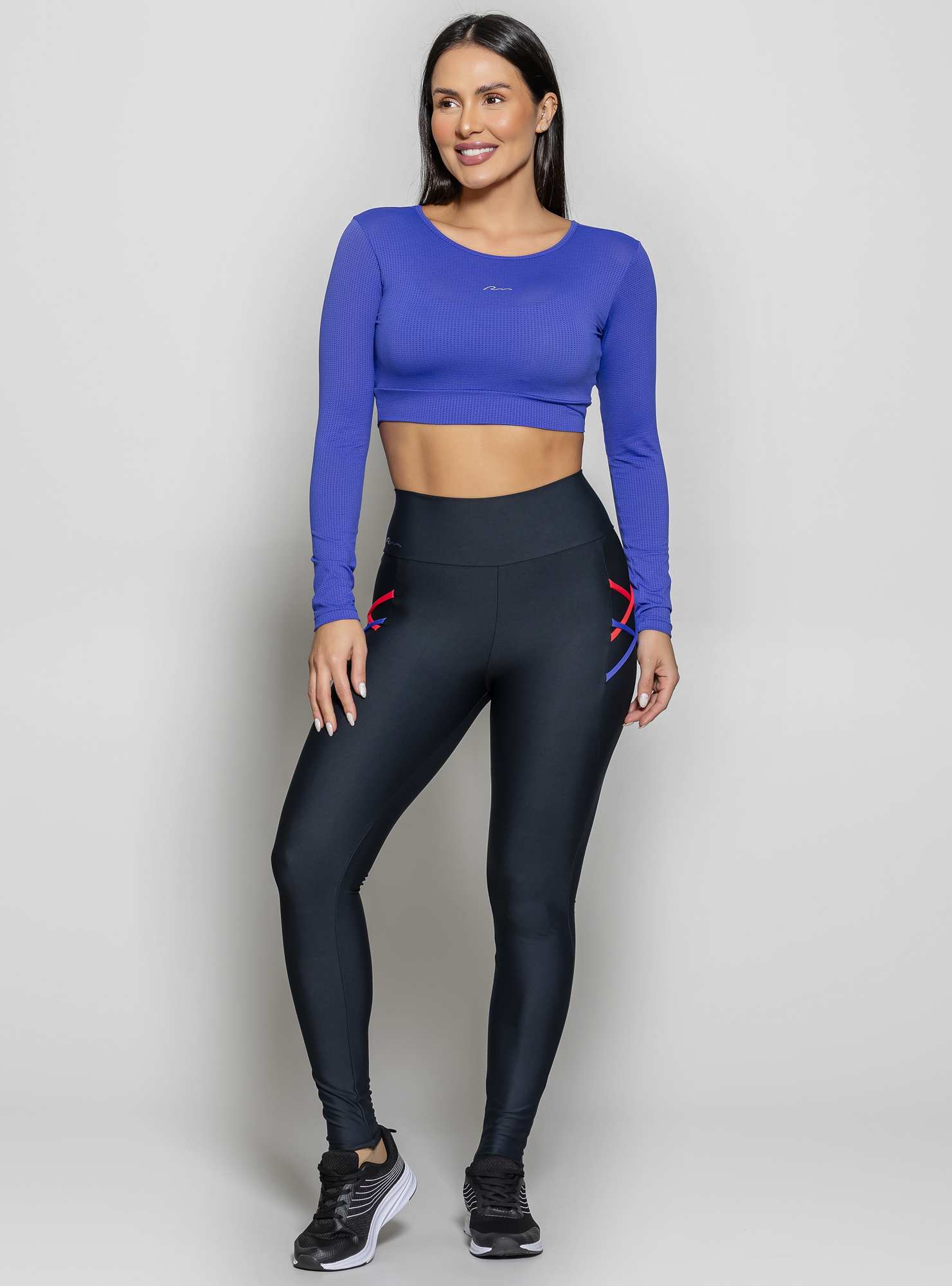 Blusa Cropped Energy Azul 28
