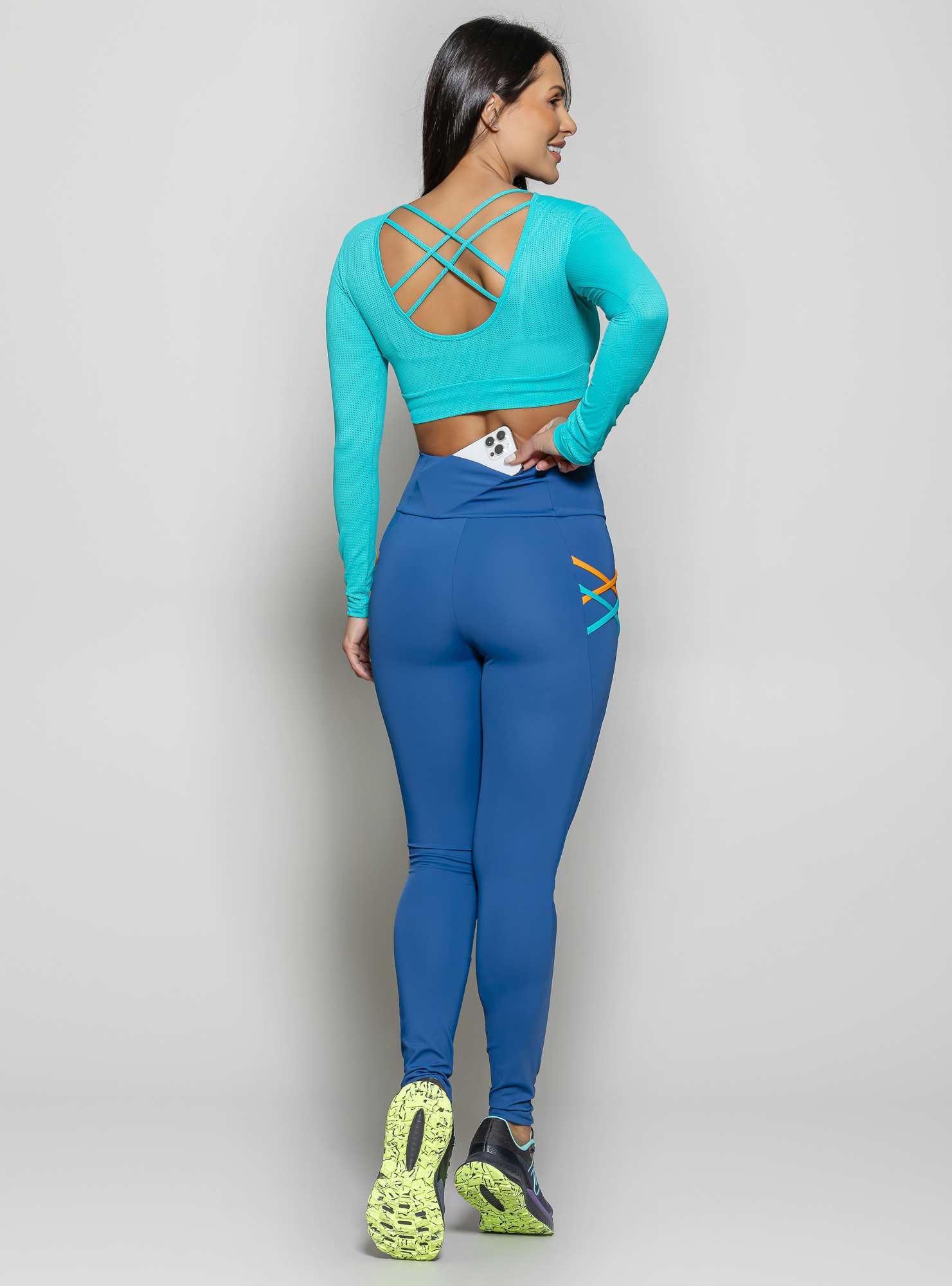 Blusa Cropped Energy Azul 04