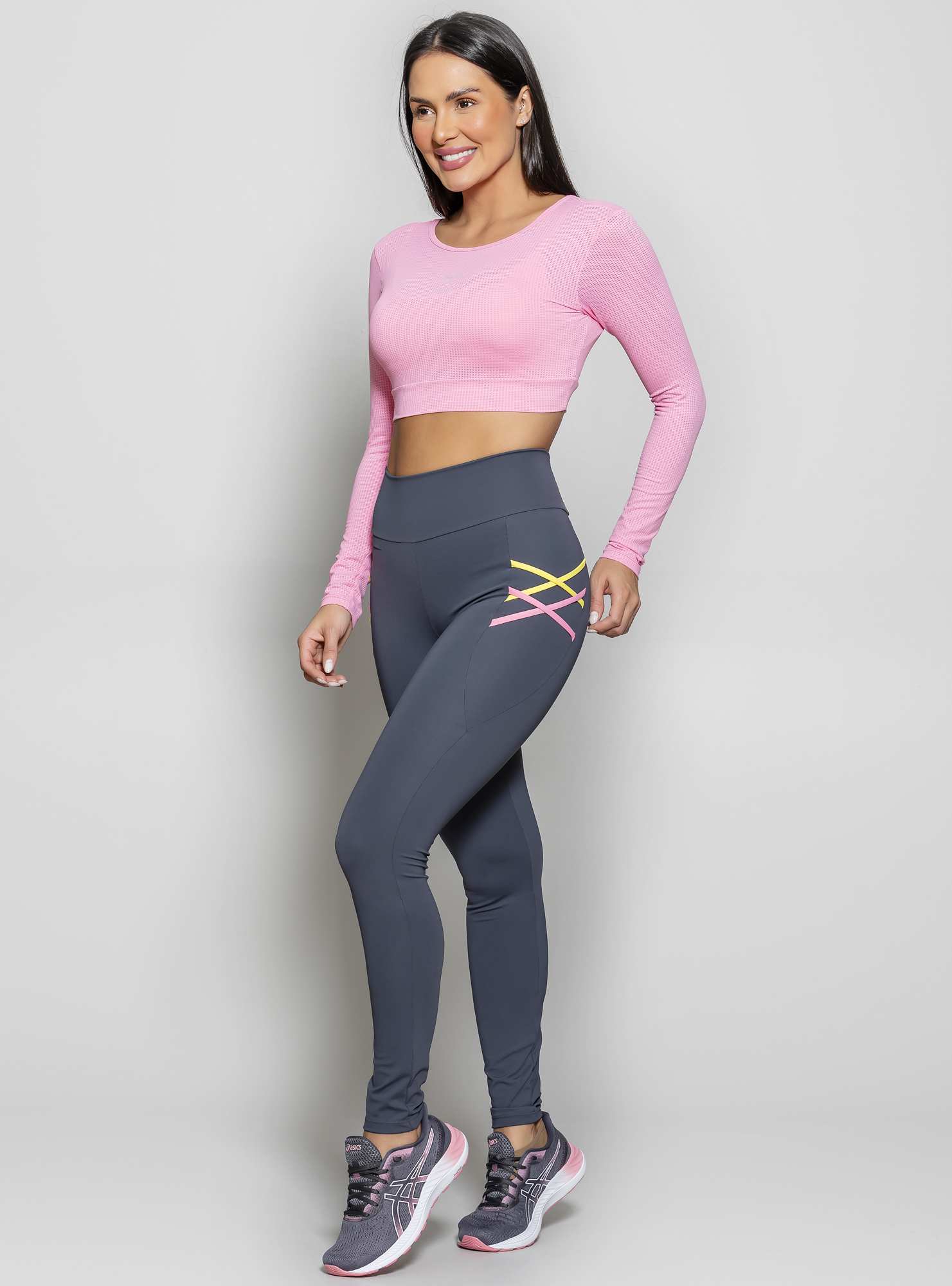 Blusa Cropped Energy Rosa 18