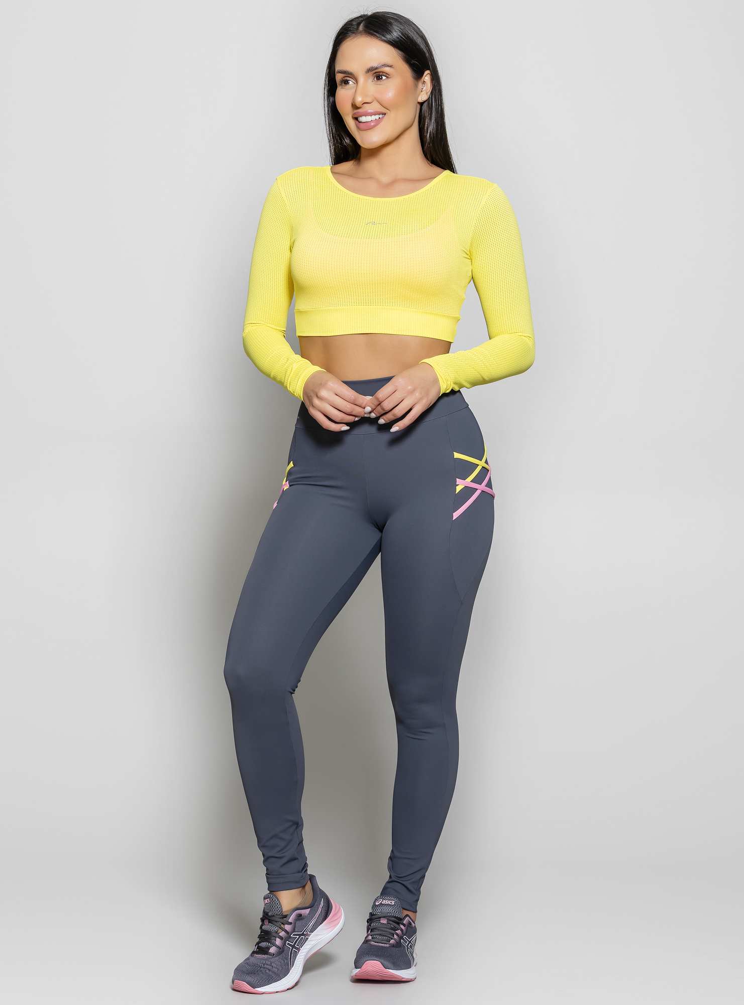 Blusa Cropped Energy Amarelo 03