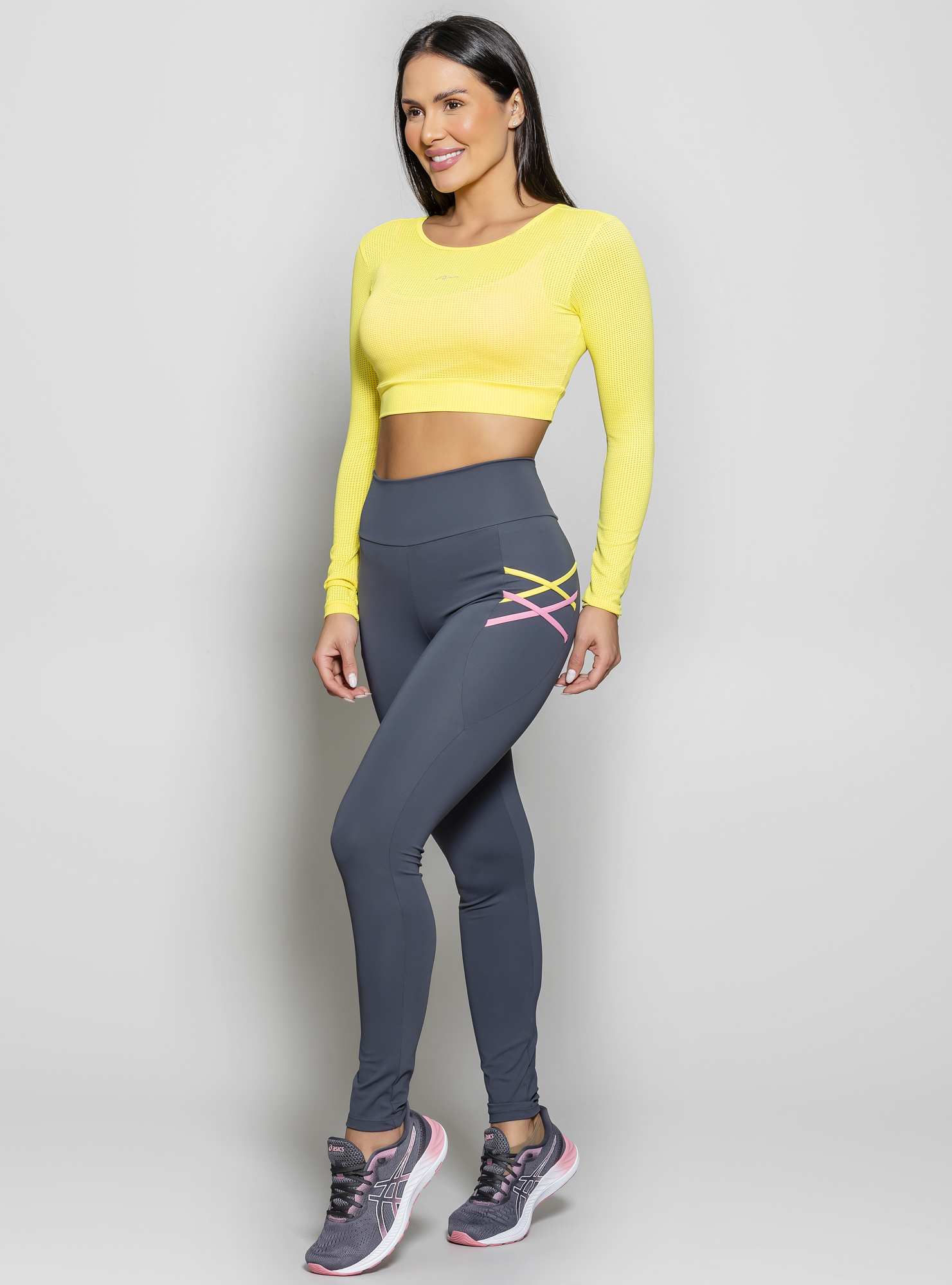 Blusa Cropped Energy Amarelo 03