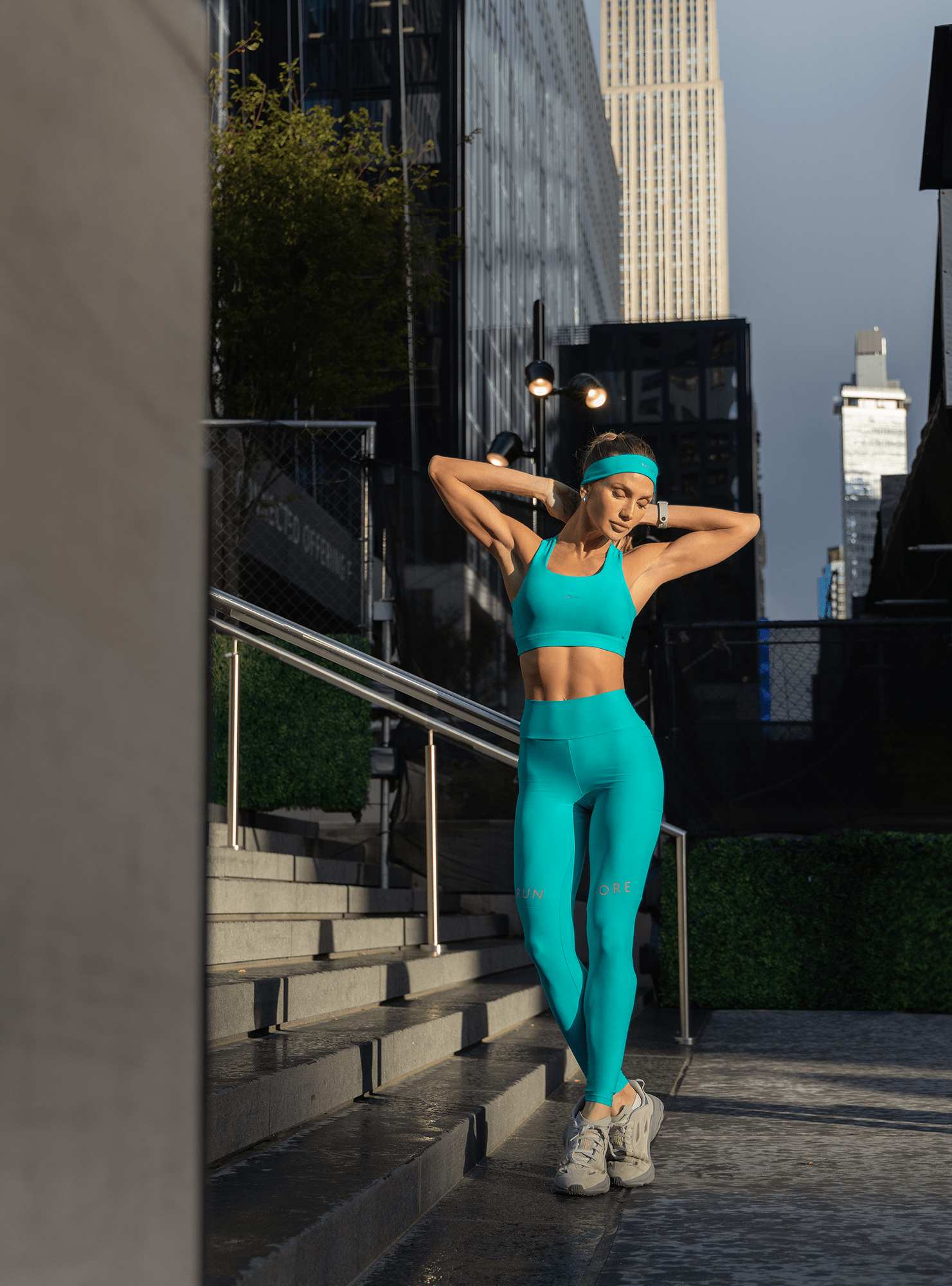 Legging Blocking Power Pace Azul 04