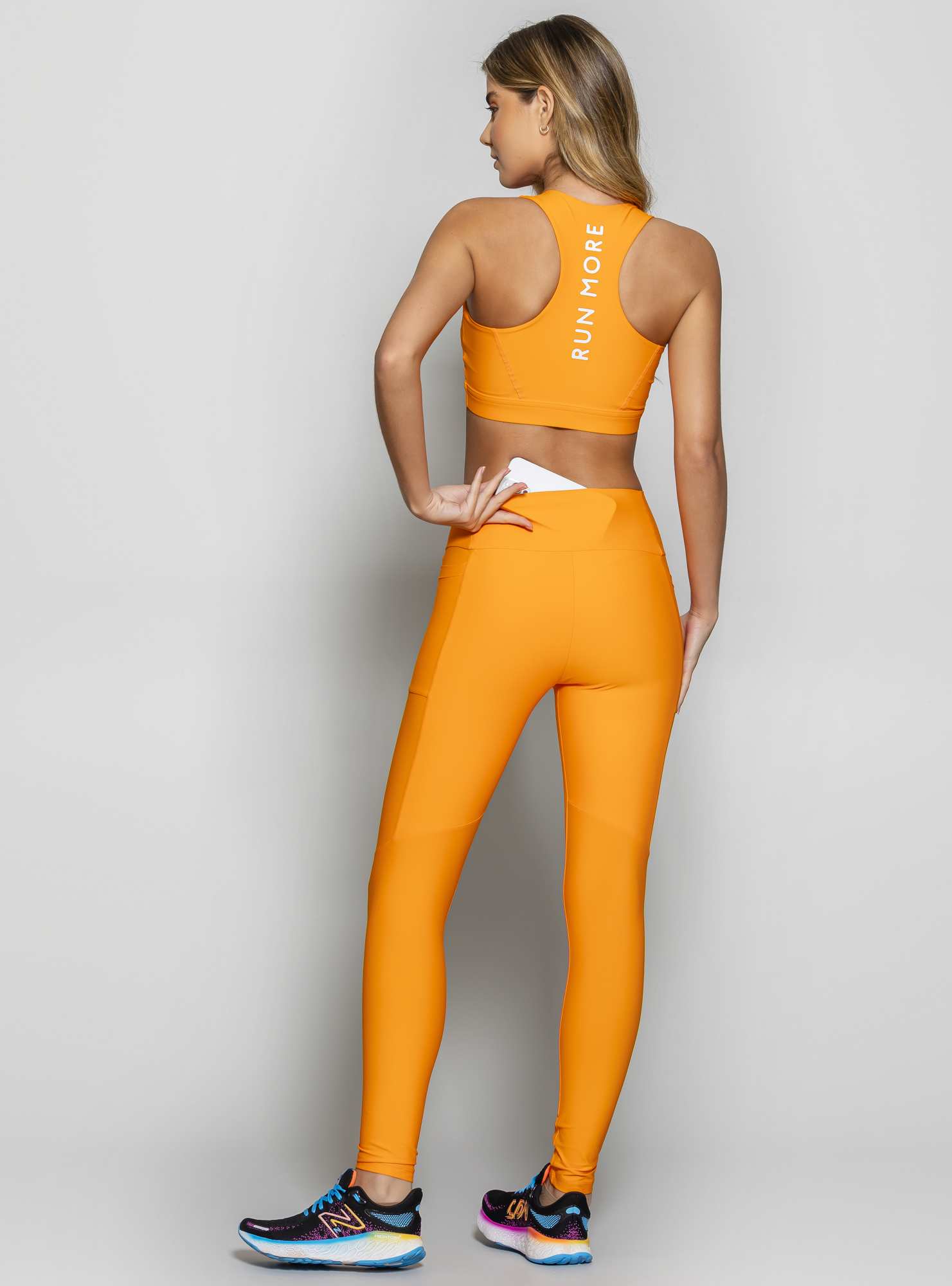 Legging Blocking Power Pace Laranja 21