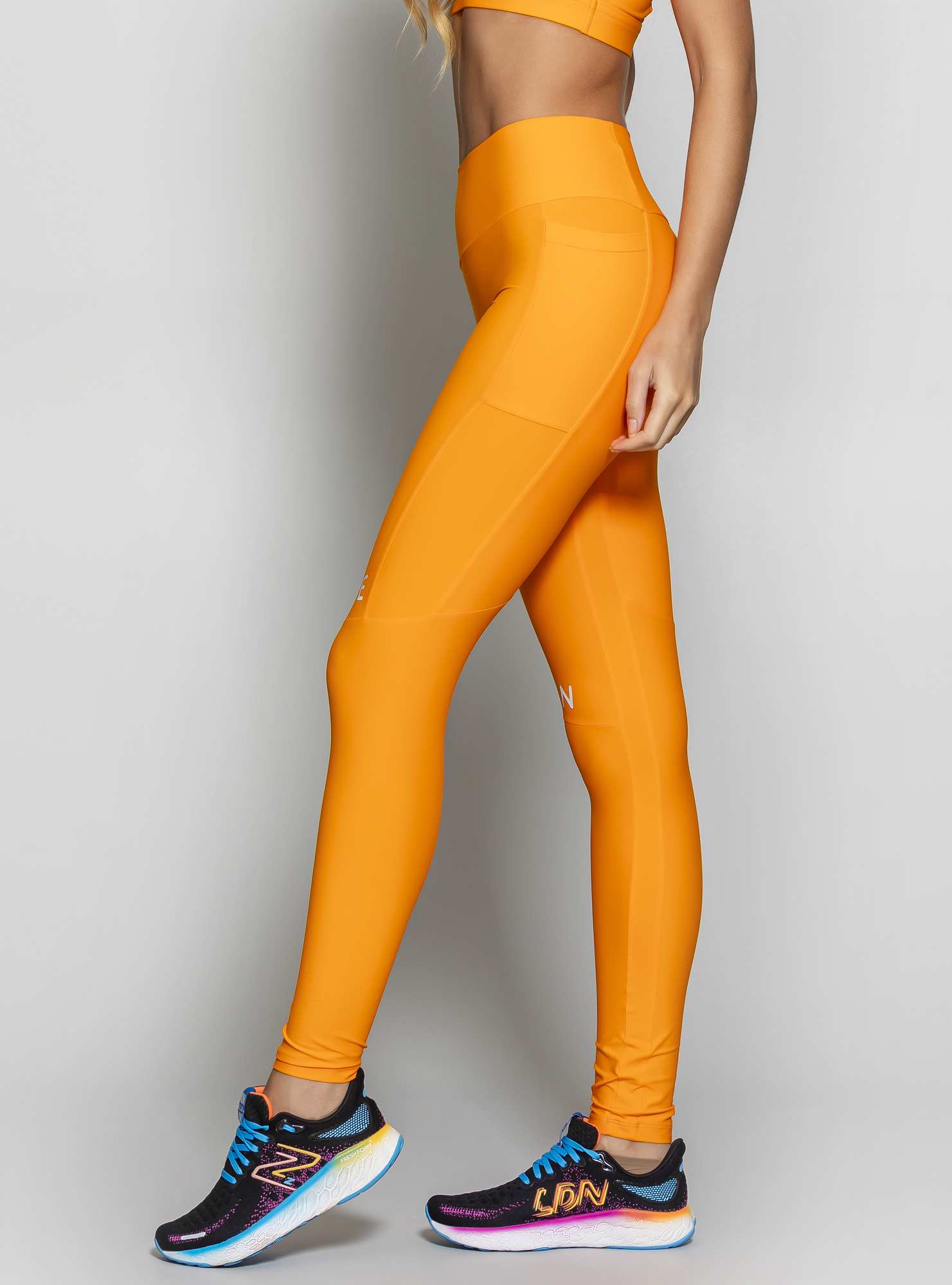 Legging Blocking Power Pace Laranja 21
