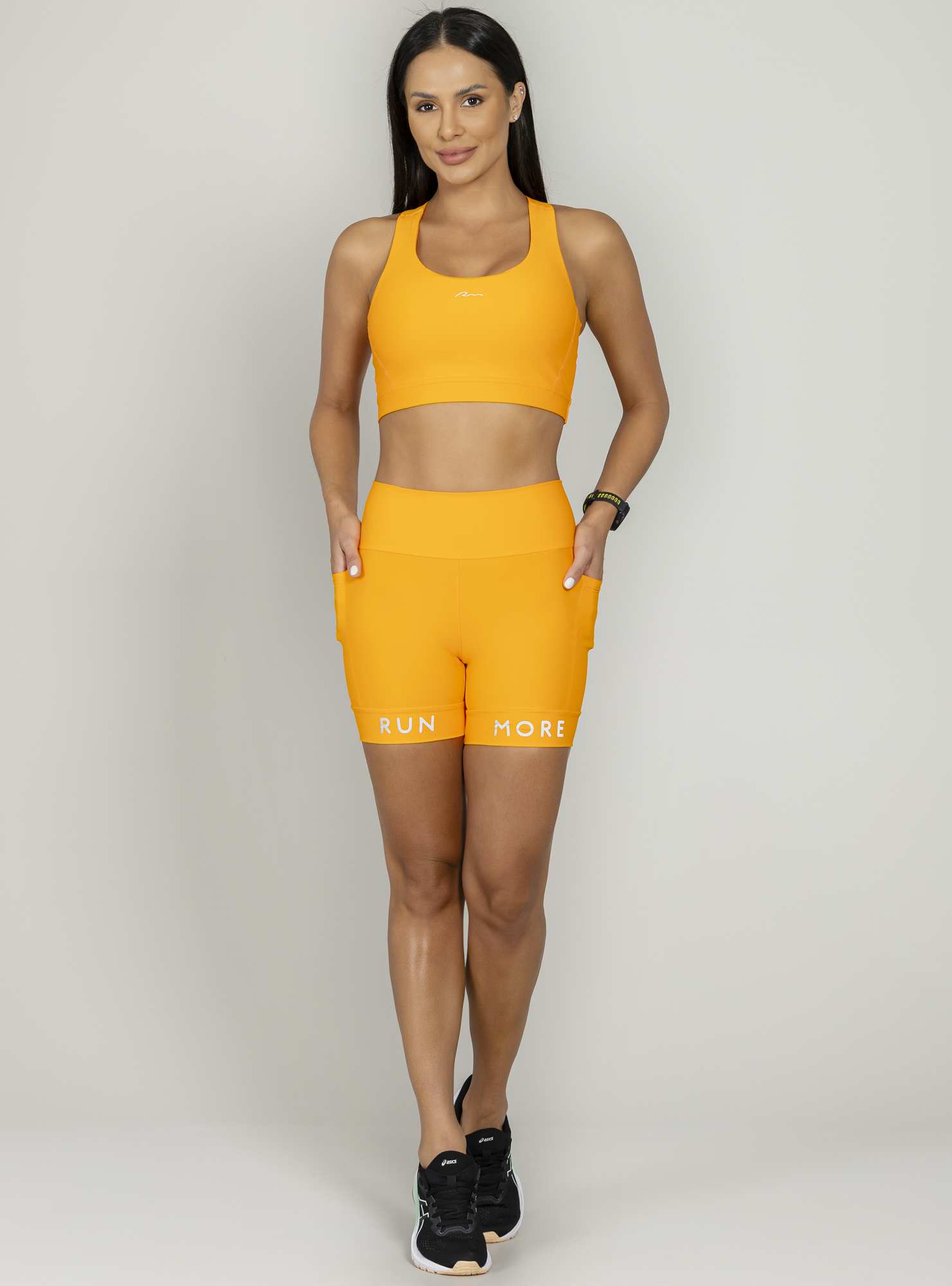 Bermuda Blocking Baixa Pace Laranja 21