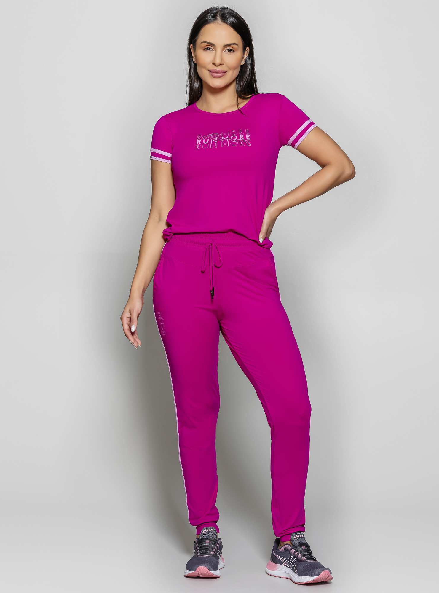Calça Jogger Leveza Rosa 89 / Roxo 22