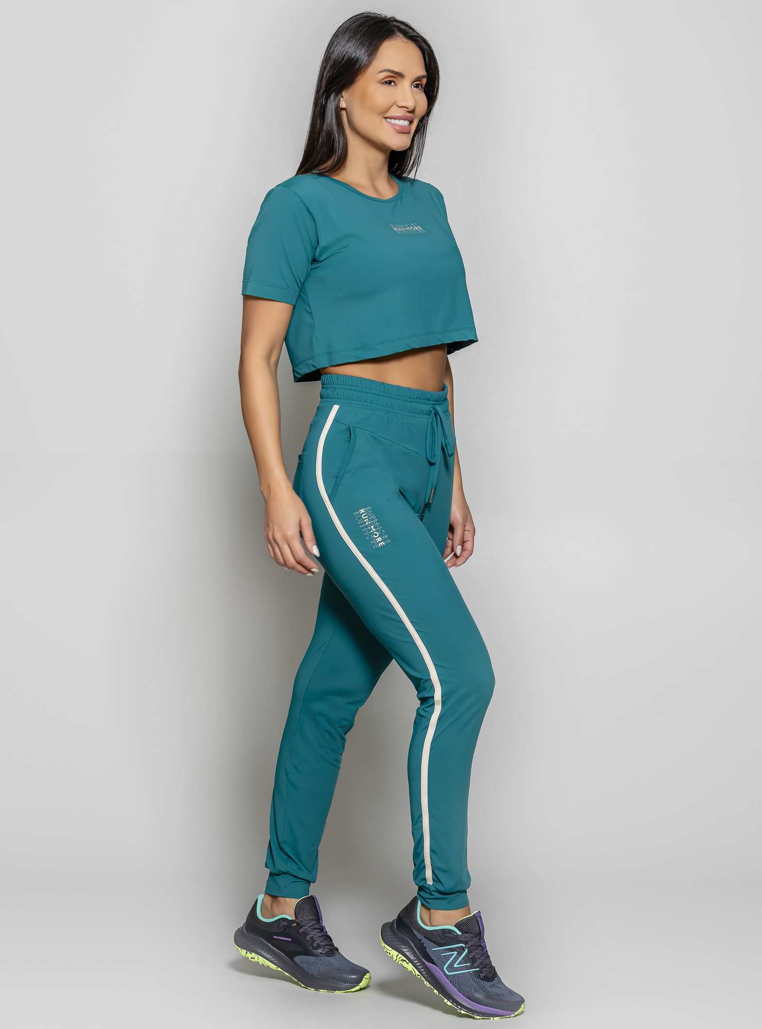 Calça Jogger Leveza Verde 02 / Bege 02