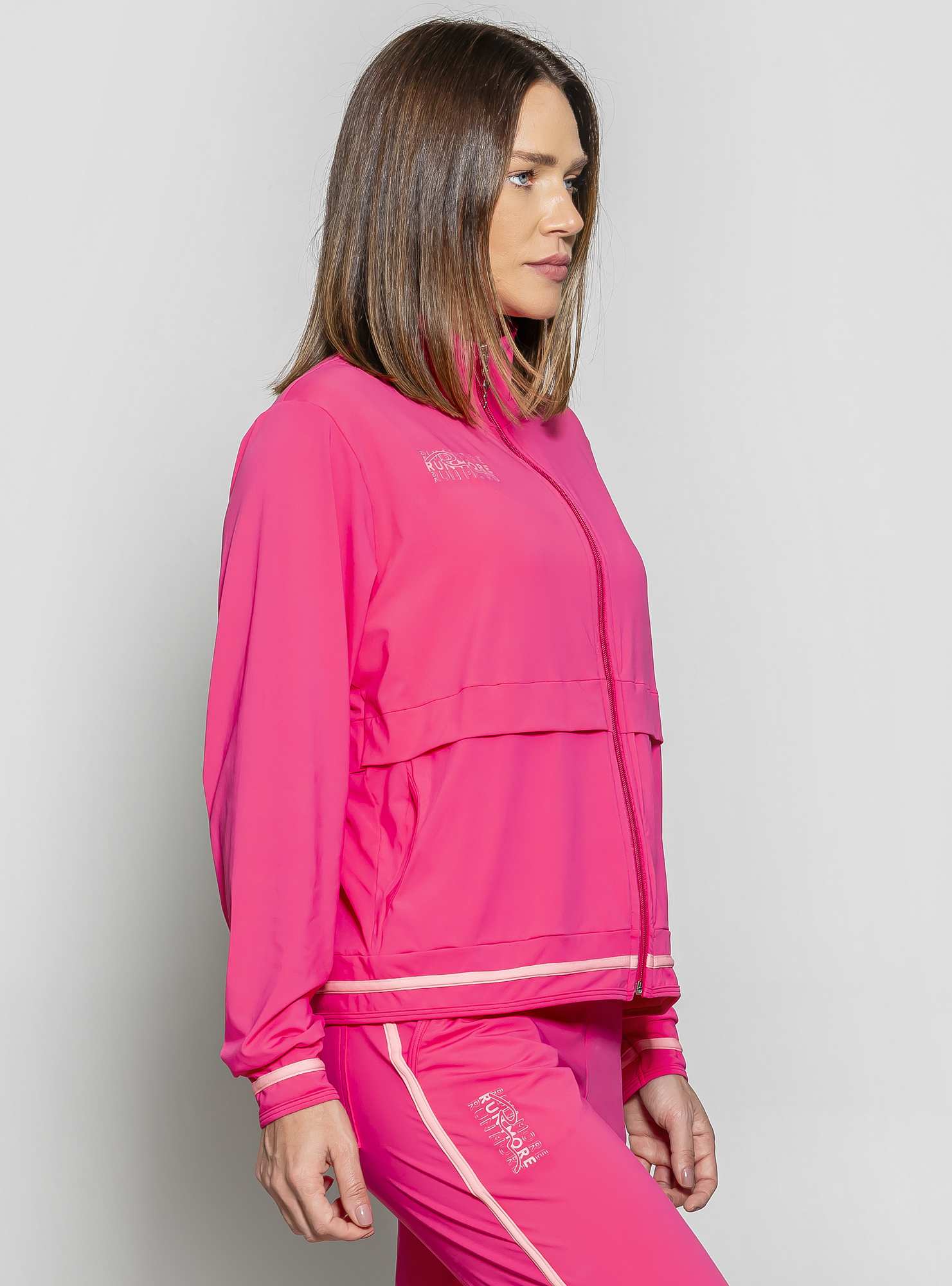 Jaqueta com Gola Leveza Rosa 04 / Rosa 39