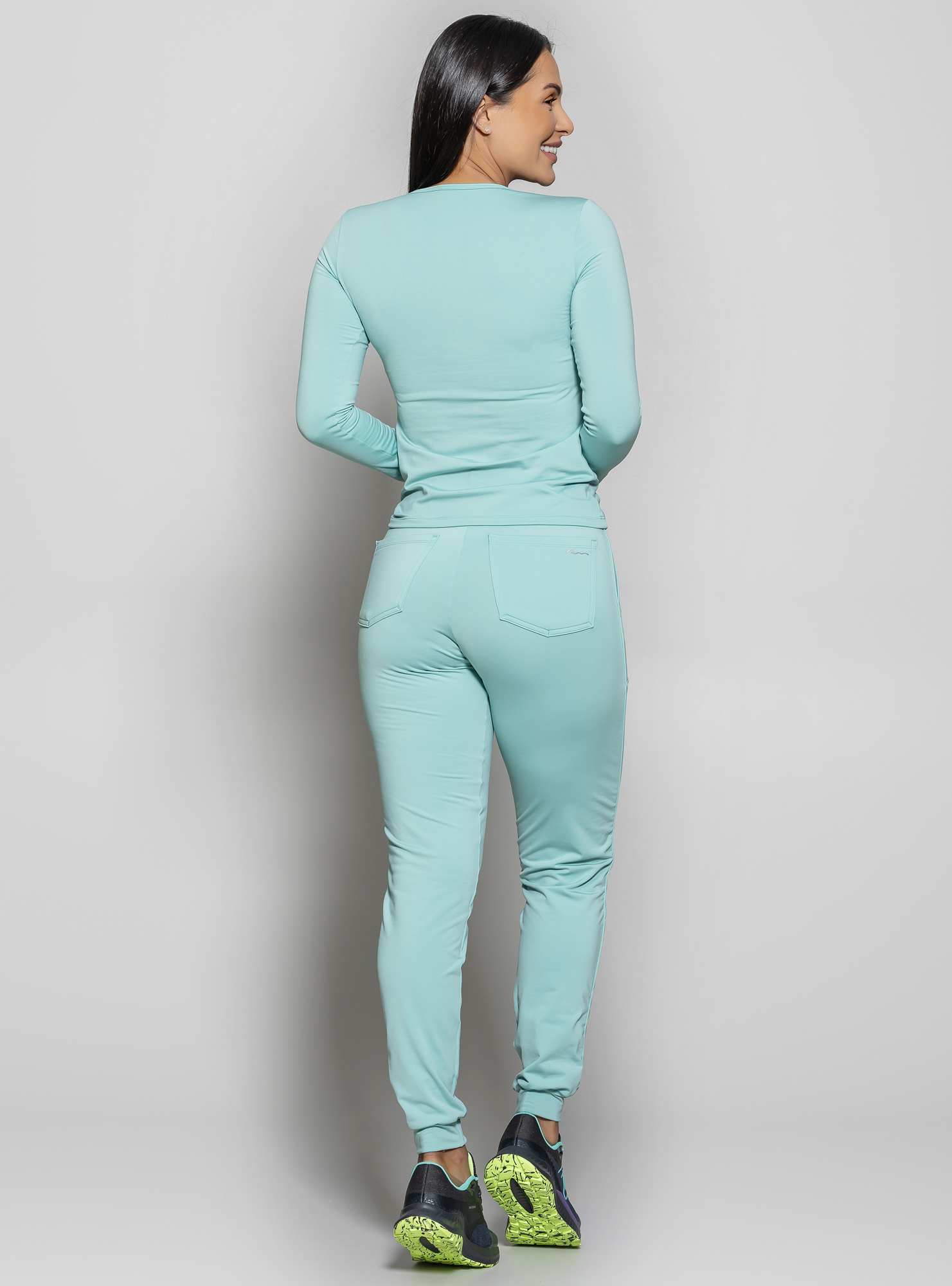 Blusa Térmica Decote V Verde 15