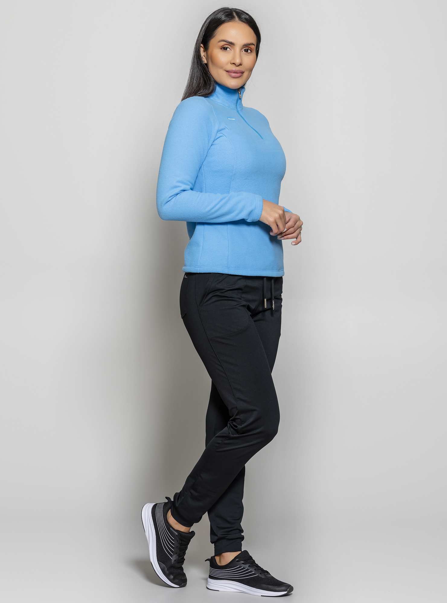 Blusa Gola Alta Térmica Azul 14