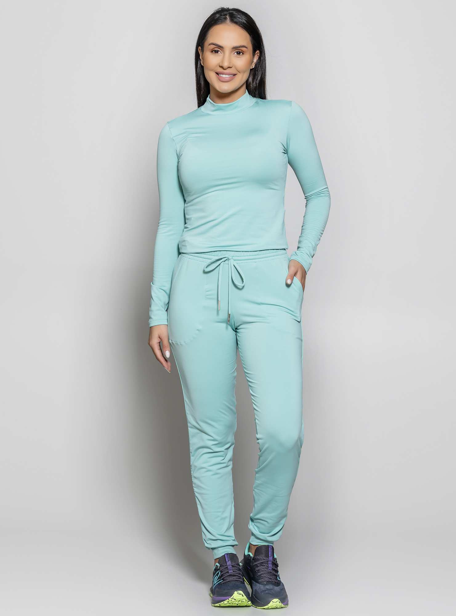 Blusa Térmica Gola Alta Verde 15