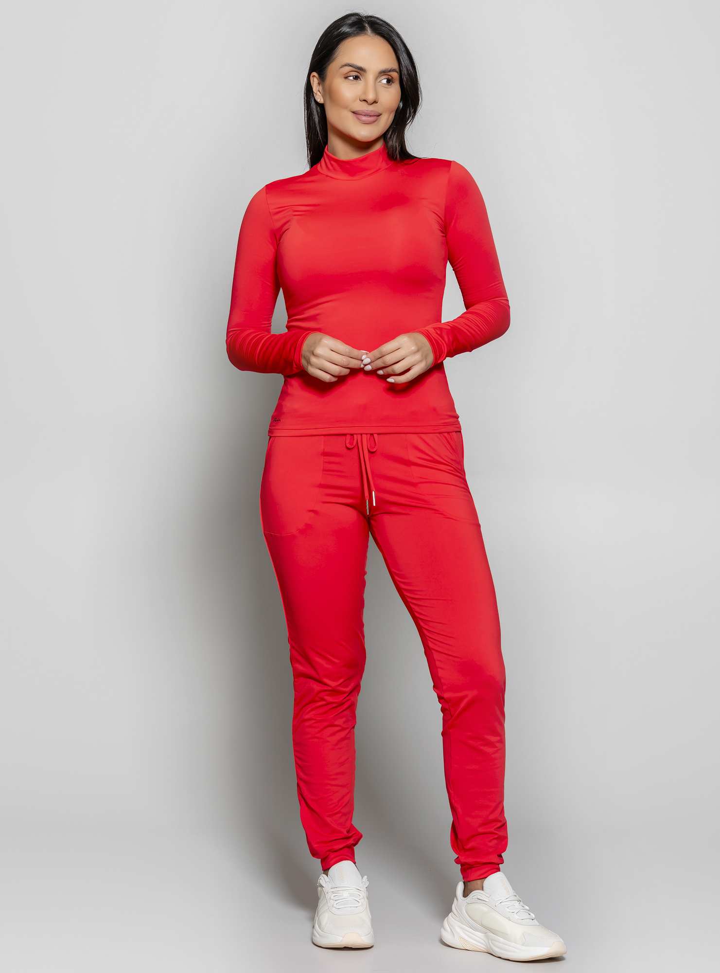 Blusa Térmica Gola Alta Vermelho 03