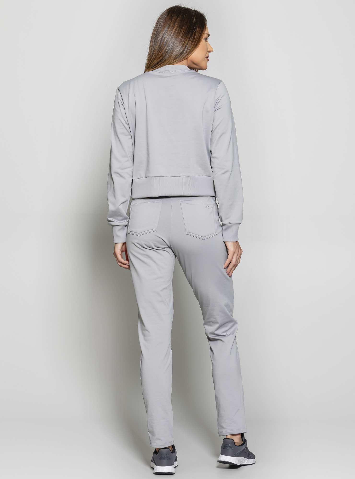 Calça Reta Térmica Comfy Cinza 03